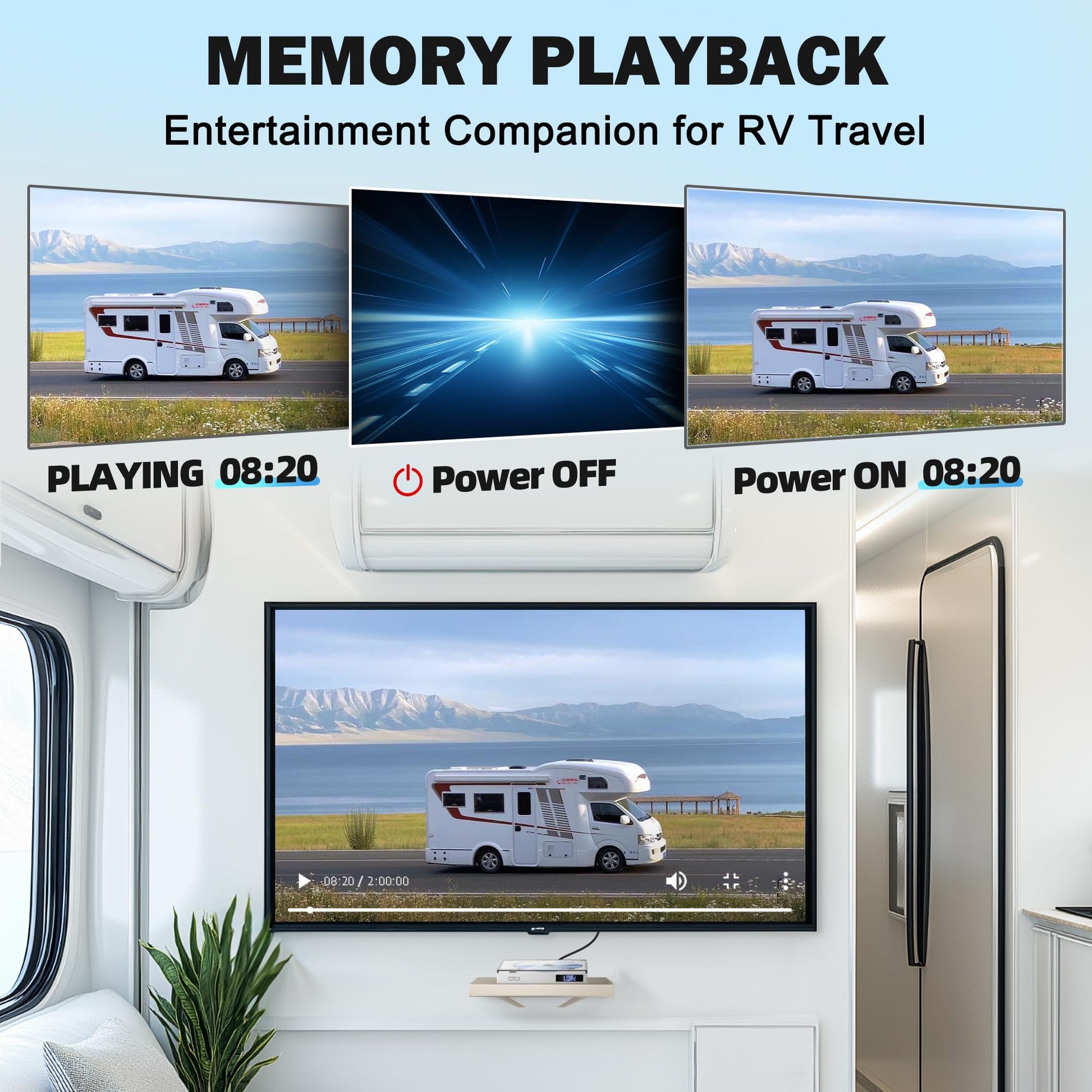 Reproductor de DVD Mini Sin Región Con Altavoces HiFi Integrados, HDMI y AV Negro Con Entrada USB