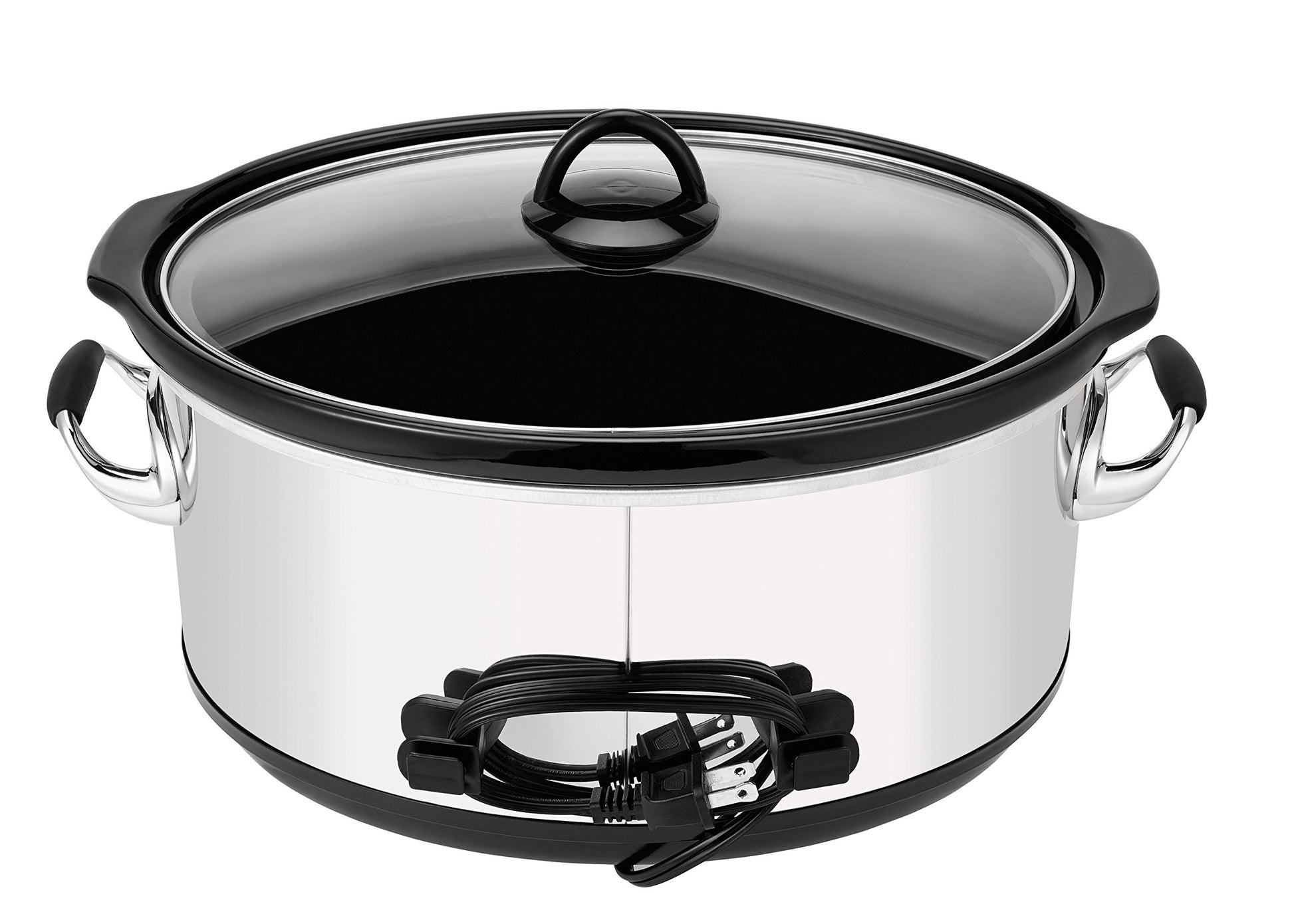 Crock-Pot - Olla de cocción lenta programable de 7 cuartos con temporizador digital, calentador de alimentos, platino pulido, perfecta para comidas diarias y entretenimiento