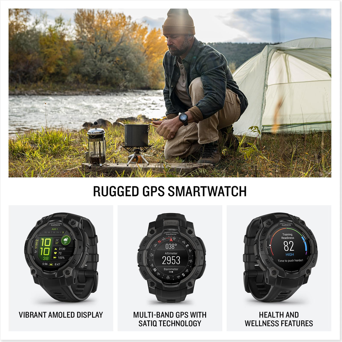 Reloj Garmin Instinct 3 Amoled Negro