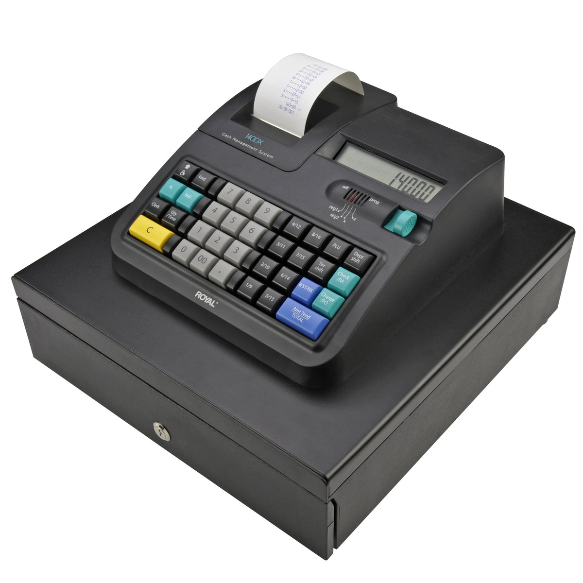 Caja Registradora Electrónica Royal Negra 140DX