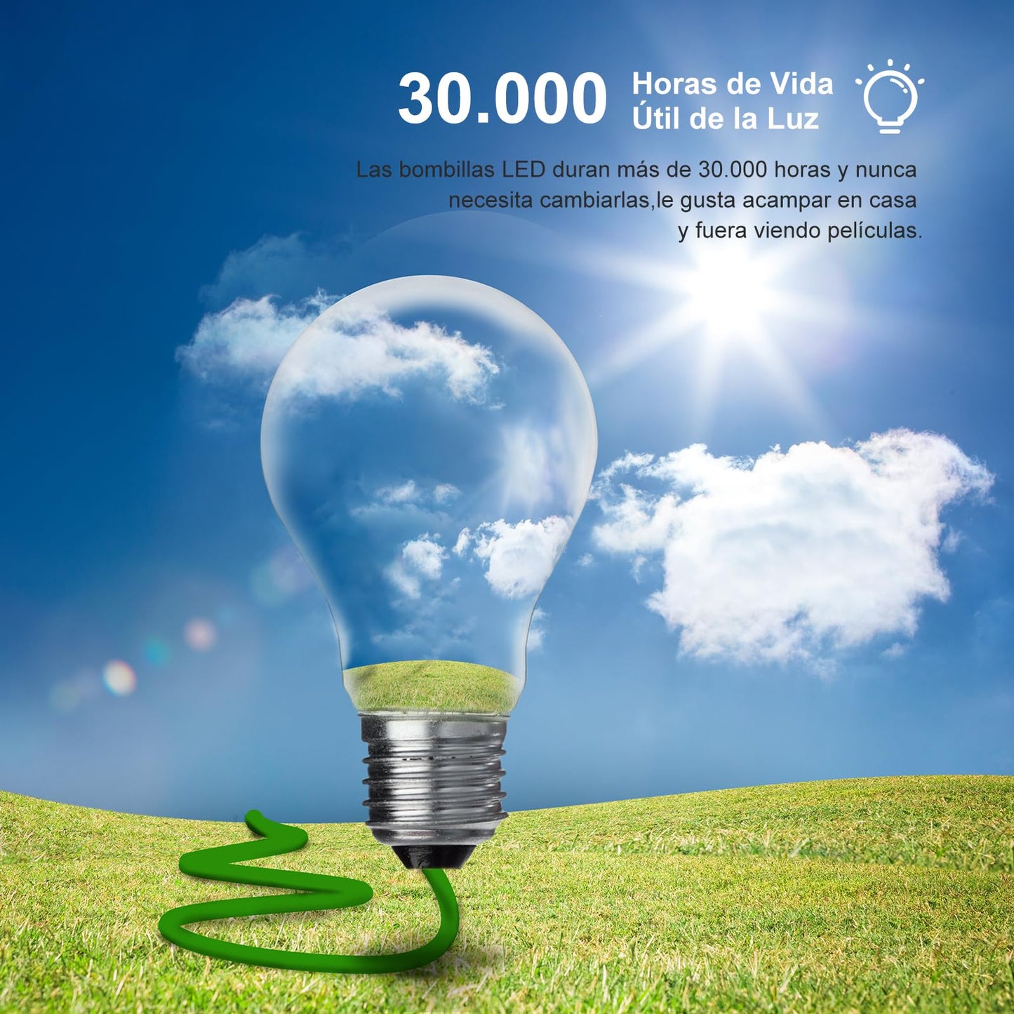 Proyector LED Mini Portátil para Interiores y Exteriores 1080P HD