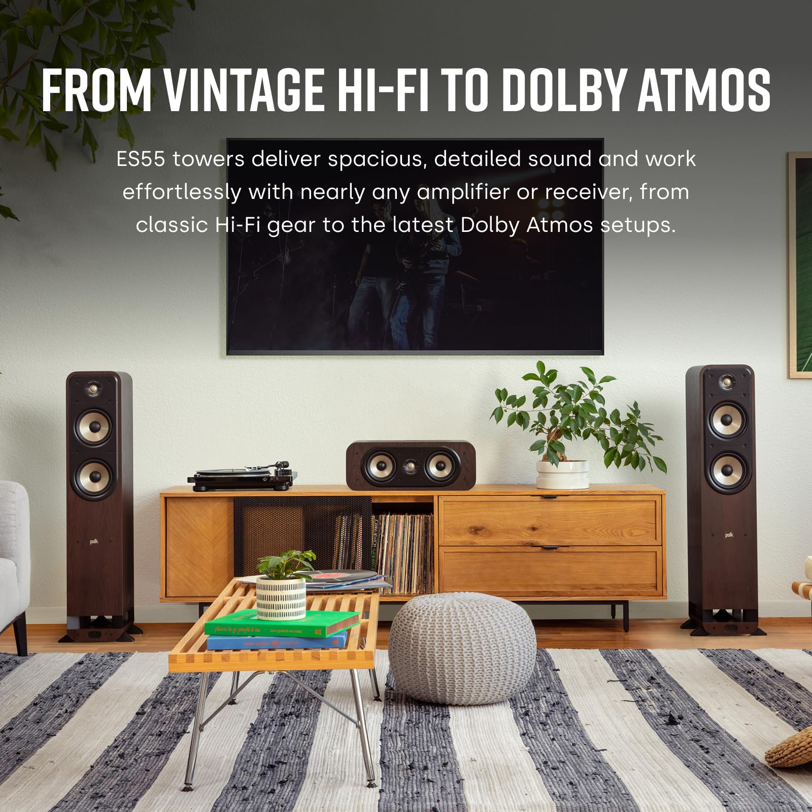 Polk Audio Signature Elite ES55 - Altavoz (Nogal)