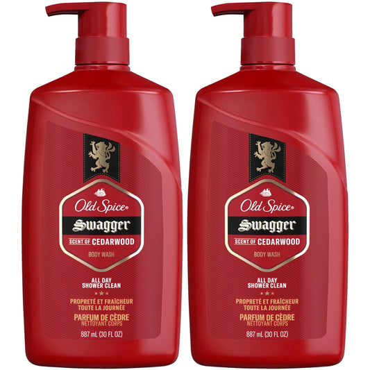 LOT OF 2 Old Spice Swagger Body Wash 64 Ounces Total Man Sized Shower Bath NEW by Old Spice