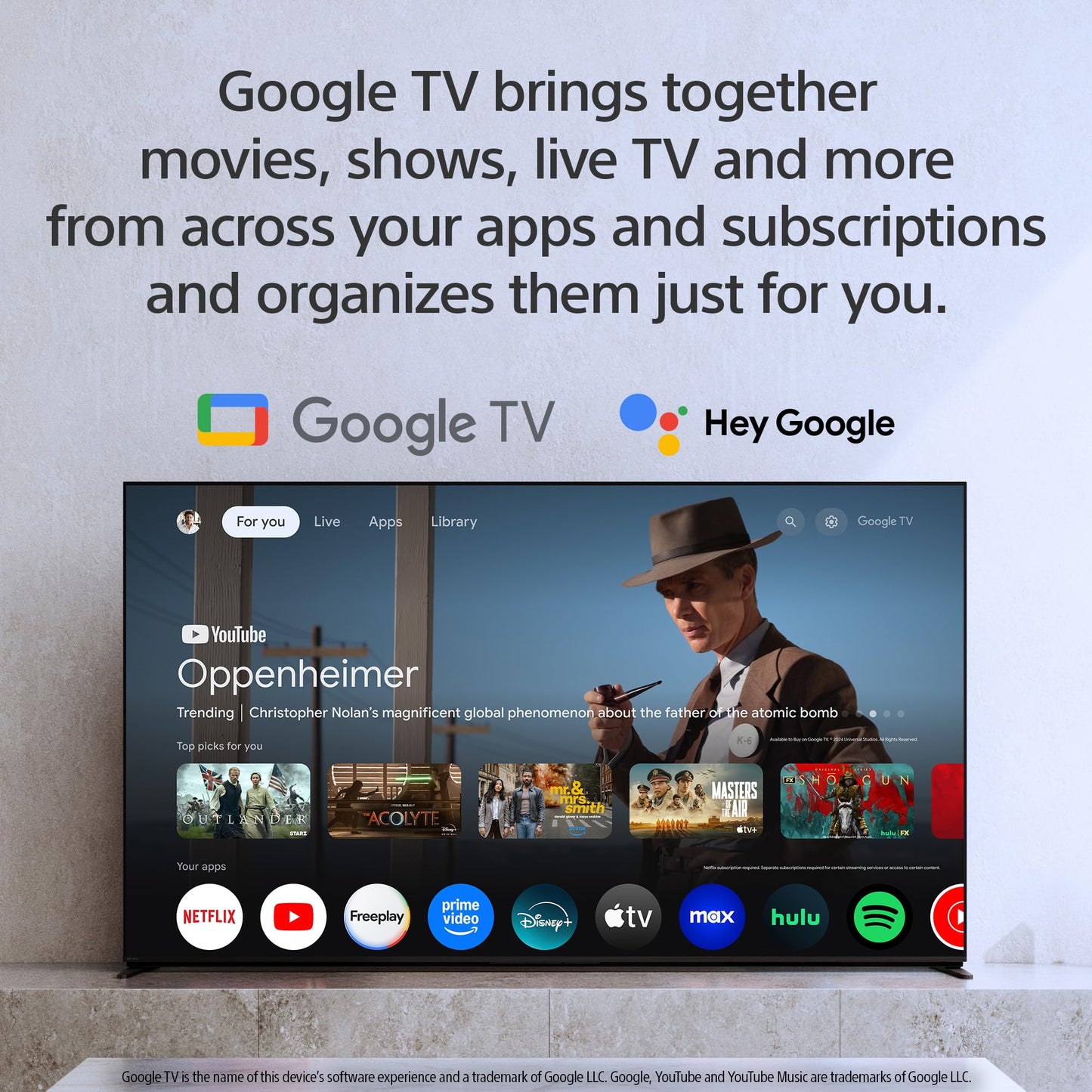 Sony BRAVIA 8 II Pantalla 55” QD-OLED con Procesador XR 4K Ultra HD Google TV (HDR) 2025