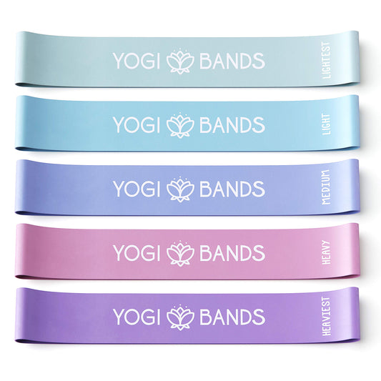 Bandas de Resistencia XNM Creations Pastel, Juego de 5 para Yoga y Fitness