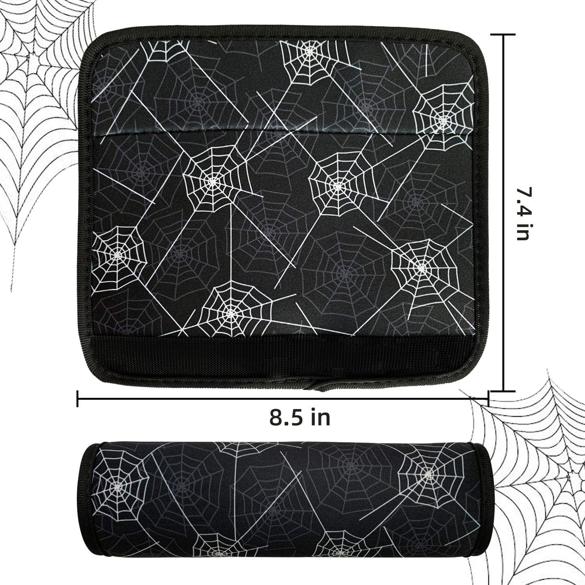 Funda para Cinturón de Seguridad Spider Negra con Almohadilla para Niños