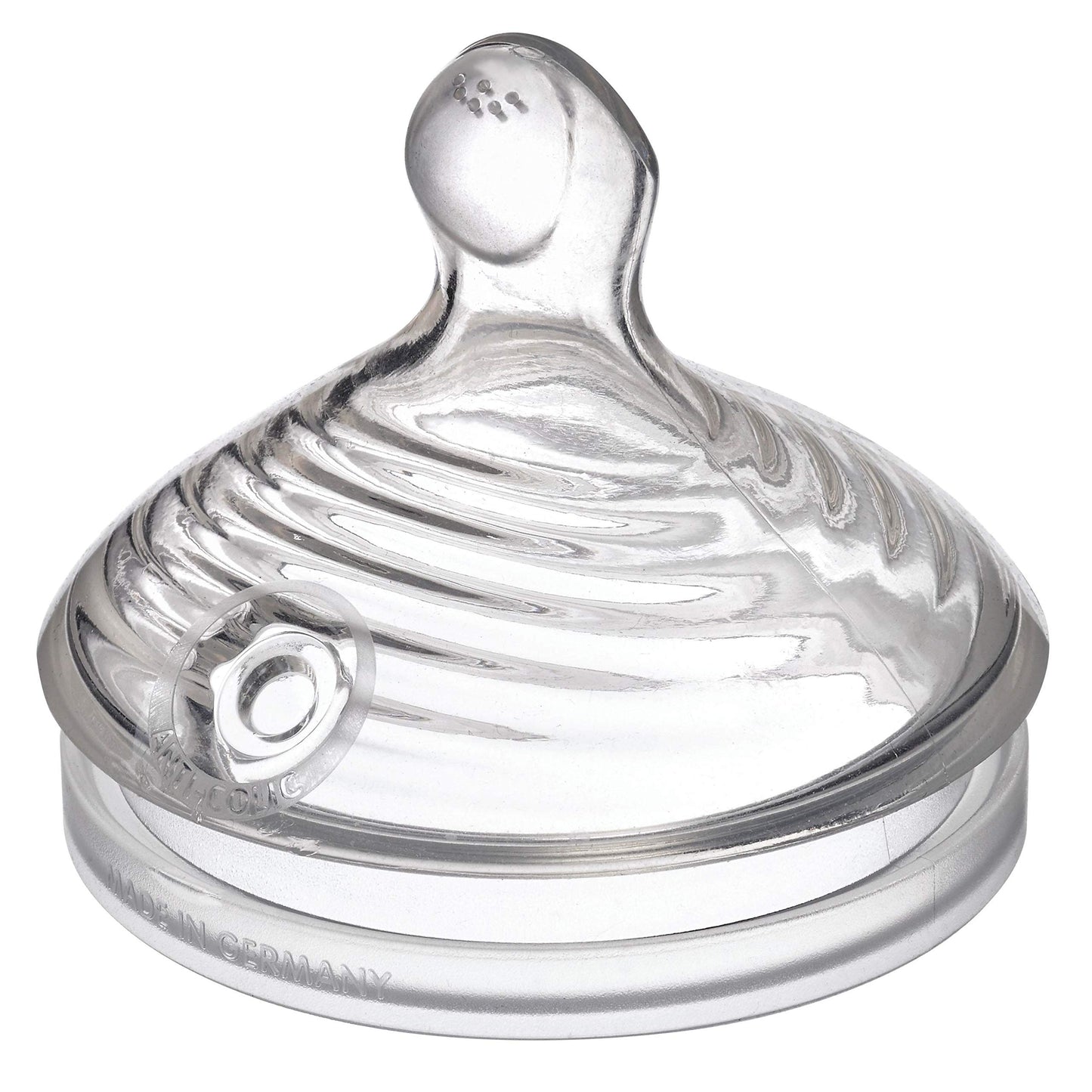 NUK Simply Natural Medium Flow Bottle Nipples, 2 Pack
