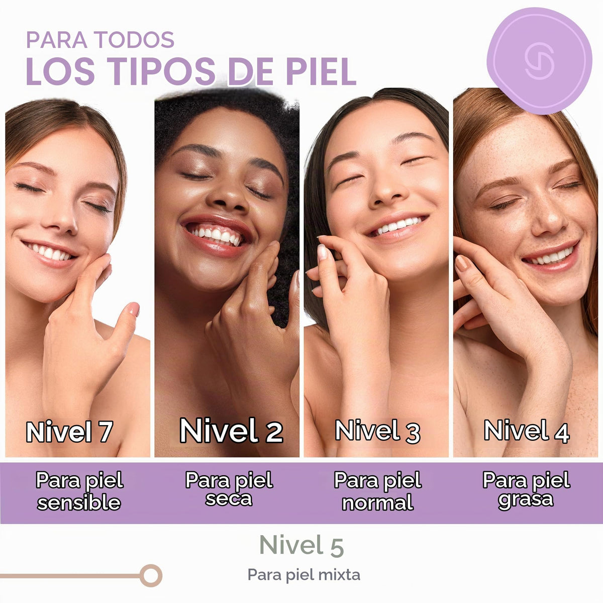 Essy máquina limpiadora facial para aspiración de espinillas (morado)
