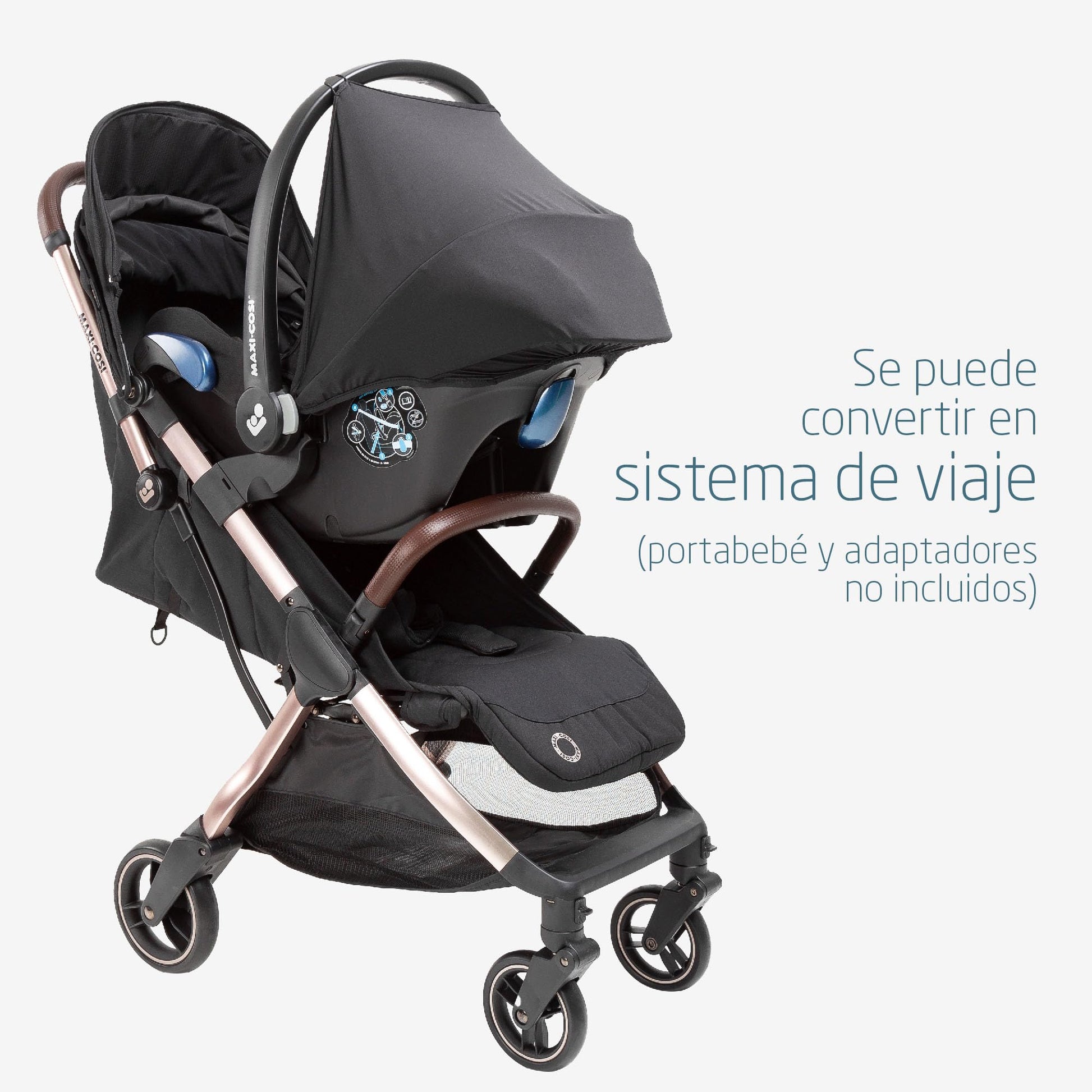 Carriola Ligera Maxi Cosi Eva2 Gris con Diseño Compacto para Viajes para Bebé