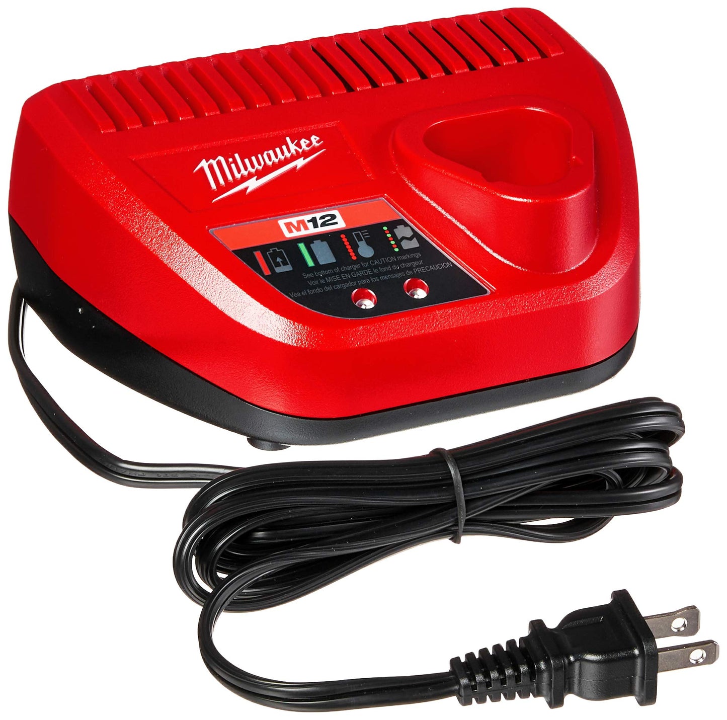 Milwaukee M4 2407-22 Taladro Atornillador Inal 3/8" 12 V 450-1500 Rpm 250 In/Lb Inal 2 Bat M12 Cp1.5 Carg Bolsa