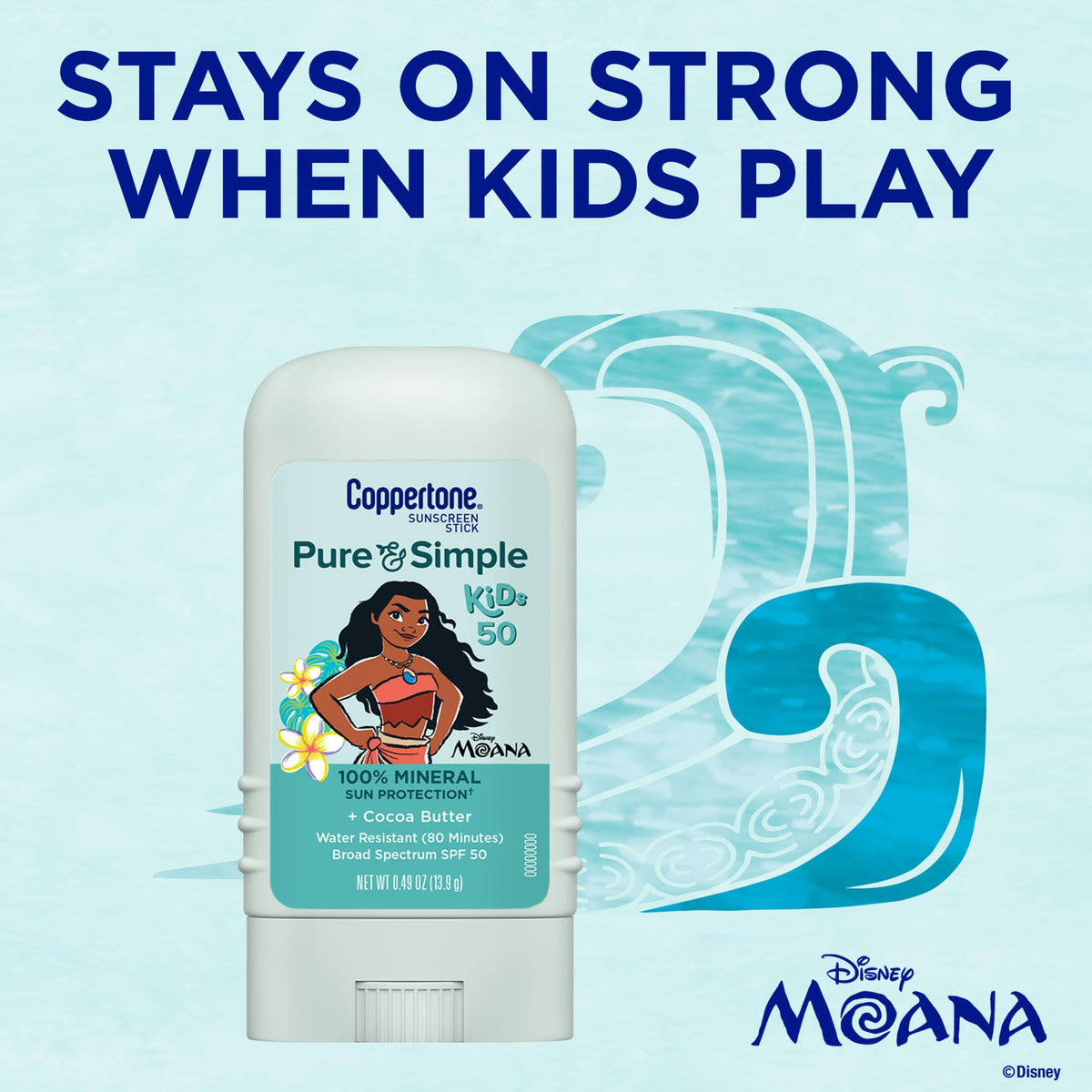 Coppertone KIDS Sunscreen Stick SPF 50 (0.5 Ounce) (Packaging may vary)