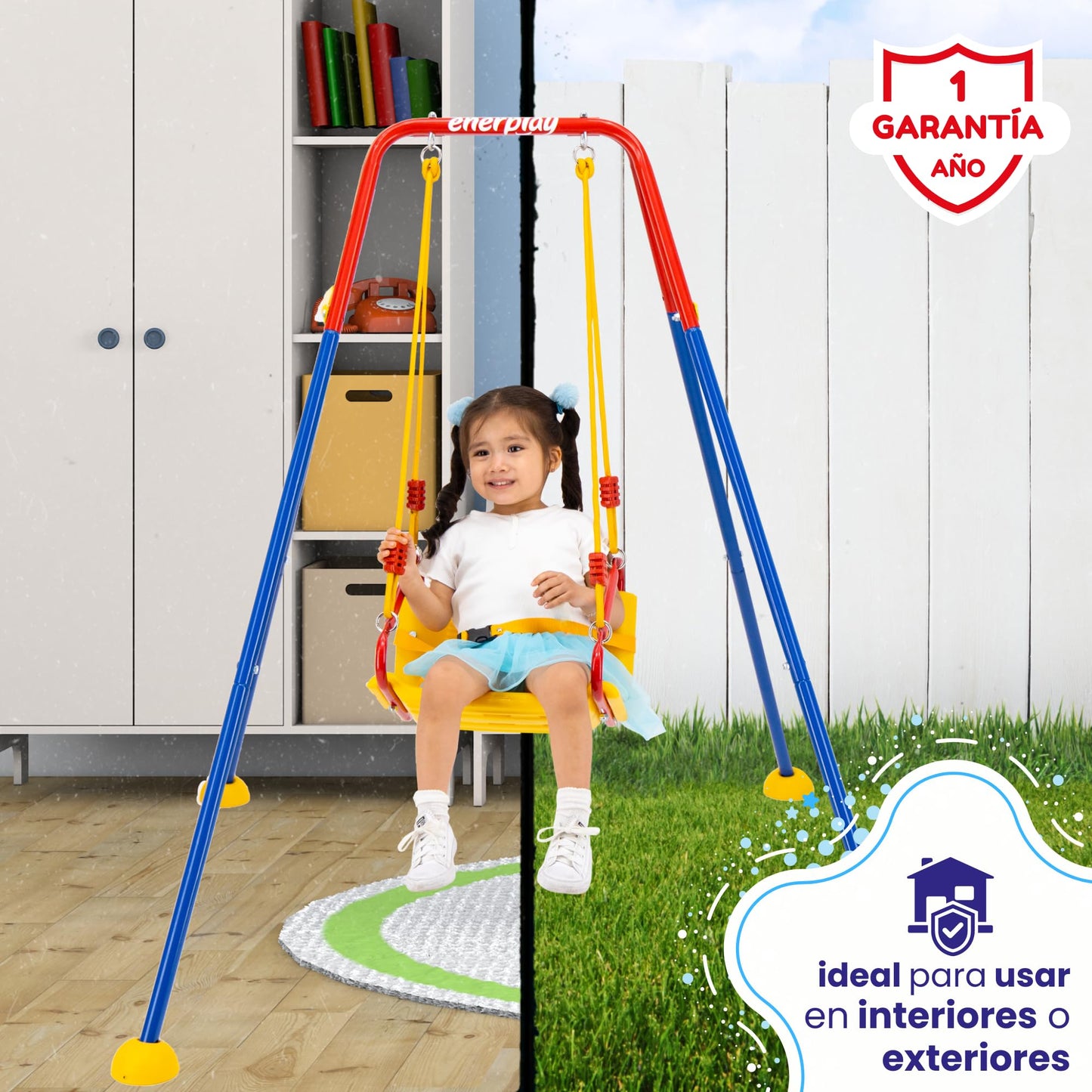 Columpio ENERPLAY Cheyenne Seguridad Niños 3-6 Años