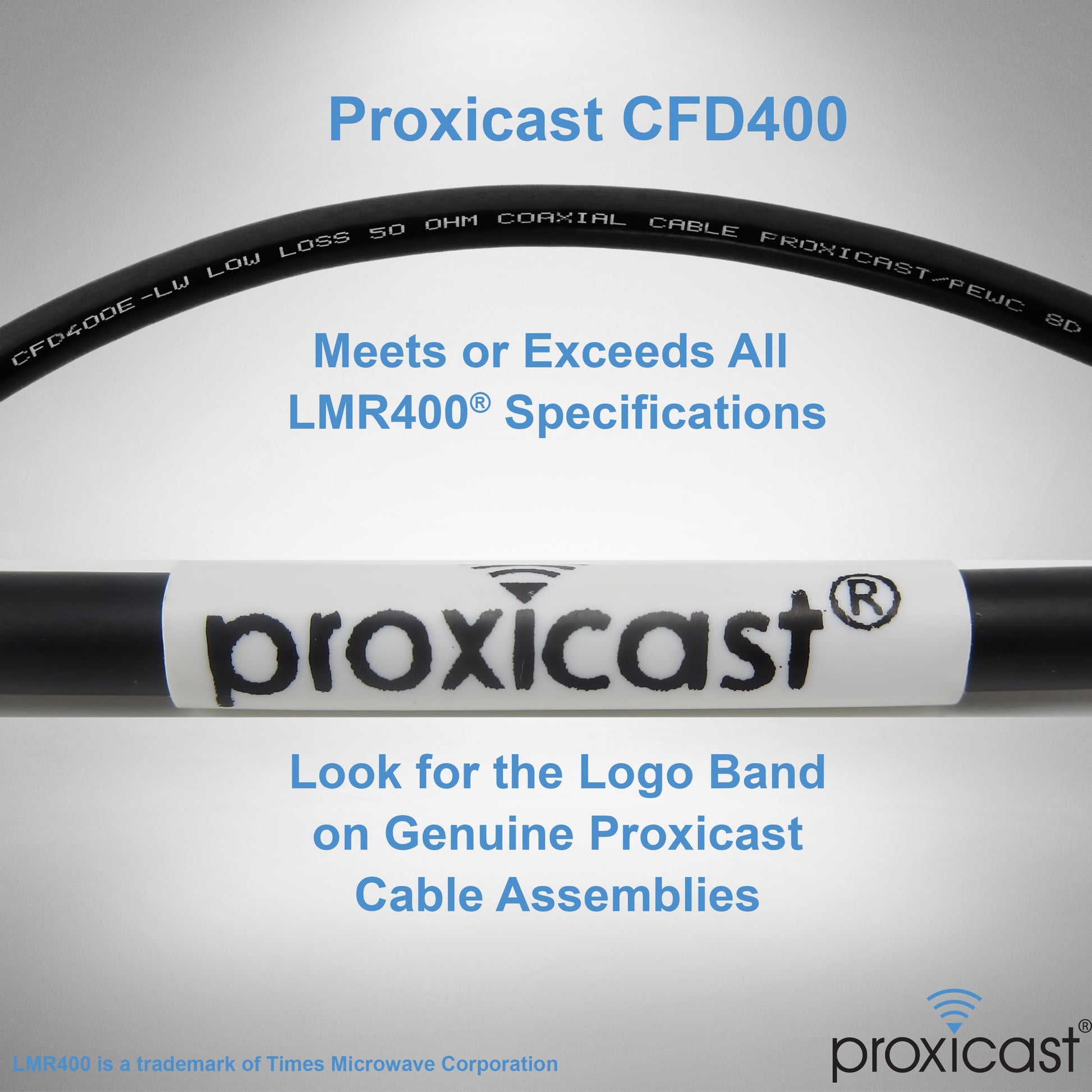 Proxicast Cable coaxial de baja pérdida serie 400 premium de 6 pies N macho a N macho (50 ohmios) para 4G LTE, módems/enrutadores 5G, Ham, ADS-B, GPS, radio RF a antena o uso de supresor