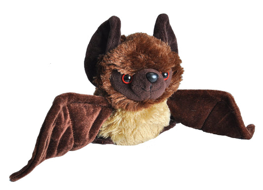 Peluche Murciélago Wild Republic Negro HUG'EMS 7 Pulgadas para Niños