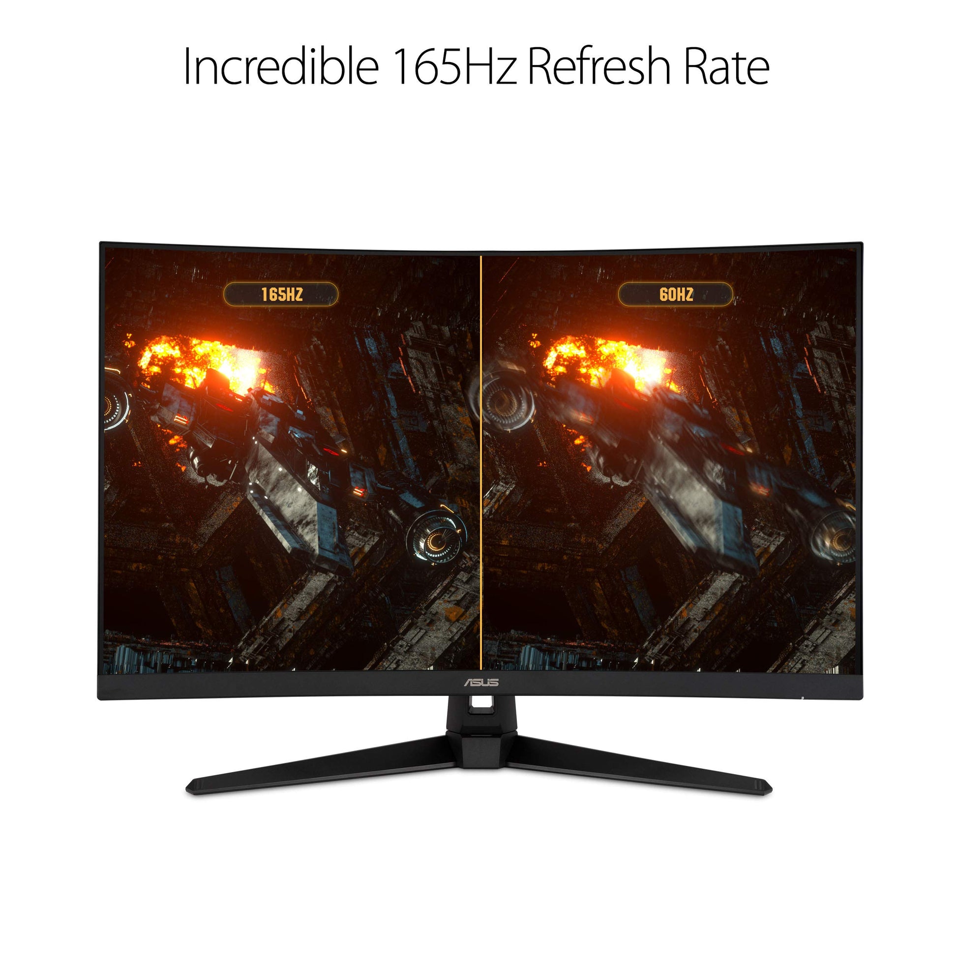 Asus Monitor gamer VG32VQ1B, 31.5" WQHD, 165 Hz, 1 ms, FreeSync Premium/ Adaptive-sync, Extreme Low Motion Blur, HDR10, HDMI, DisplayPort