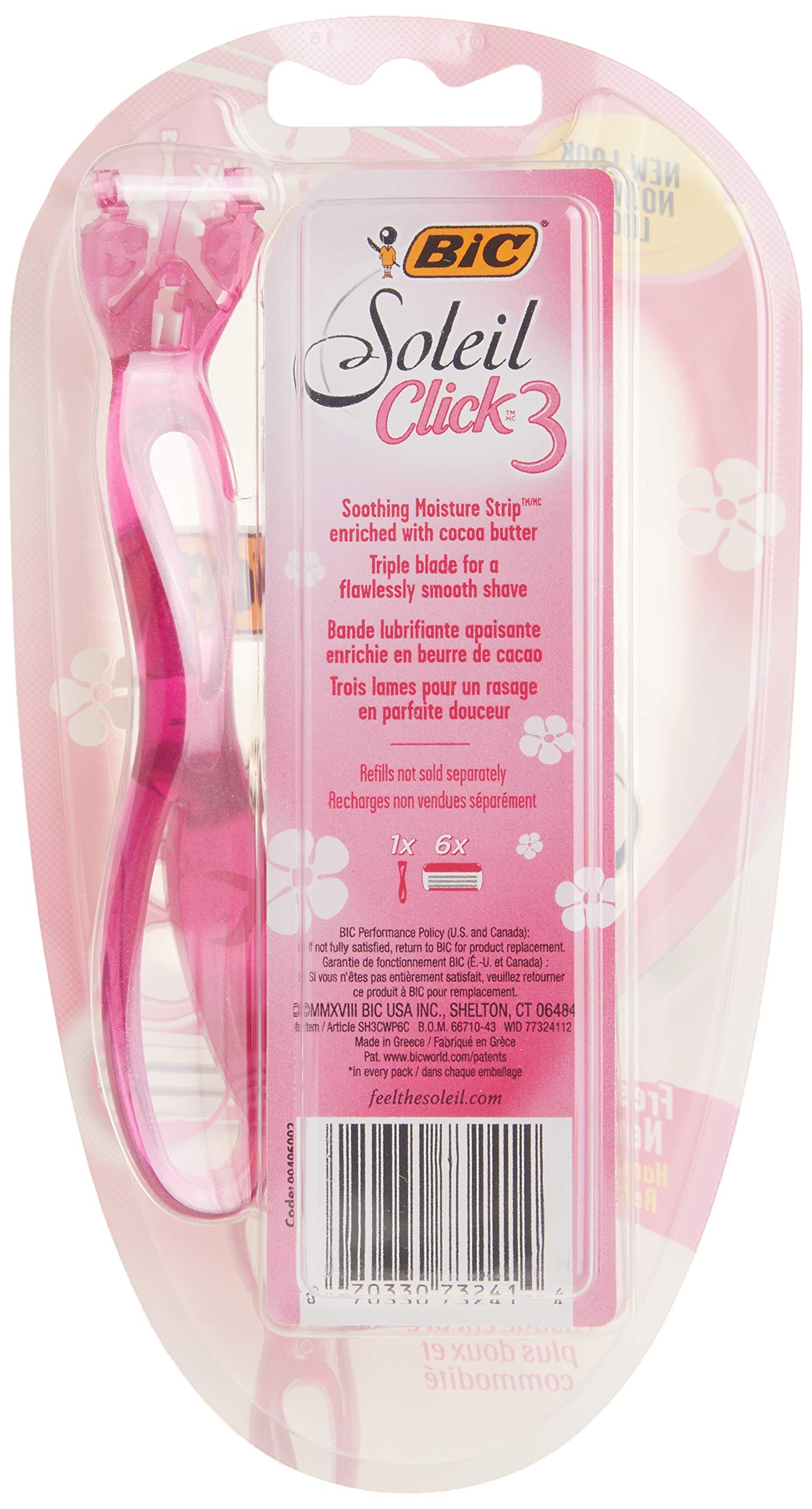 BIC Simply Soleil Clic Womens Razor, 2 Count