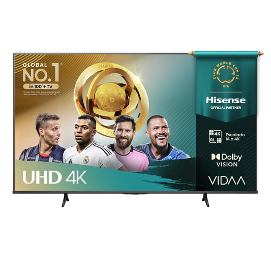 Hisense Television A5N Pantalla 55 Pulgadas, Smart Vidaa TV UHD 4K,Control Remoto por Voz con Alexa, Dolby Vision, Amplia Gama de Colores, Modo de Juego Plus, ALLM