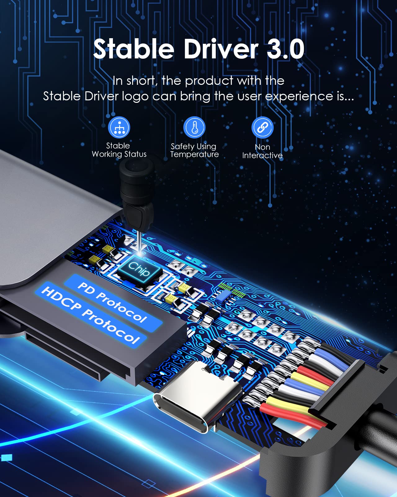 LENTION Hub USB C con Carga 100 W, HDMI 4K, Lector de Tarjeta Dual, USB 3.0 y 2.0 para MacBook Pro 2023-2016, Nuevo Mac Air/Surface, Chromebook, etc, Adaptador con Stable Driver (CE18, Gris Espacial)