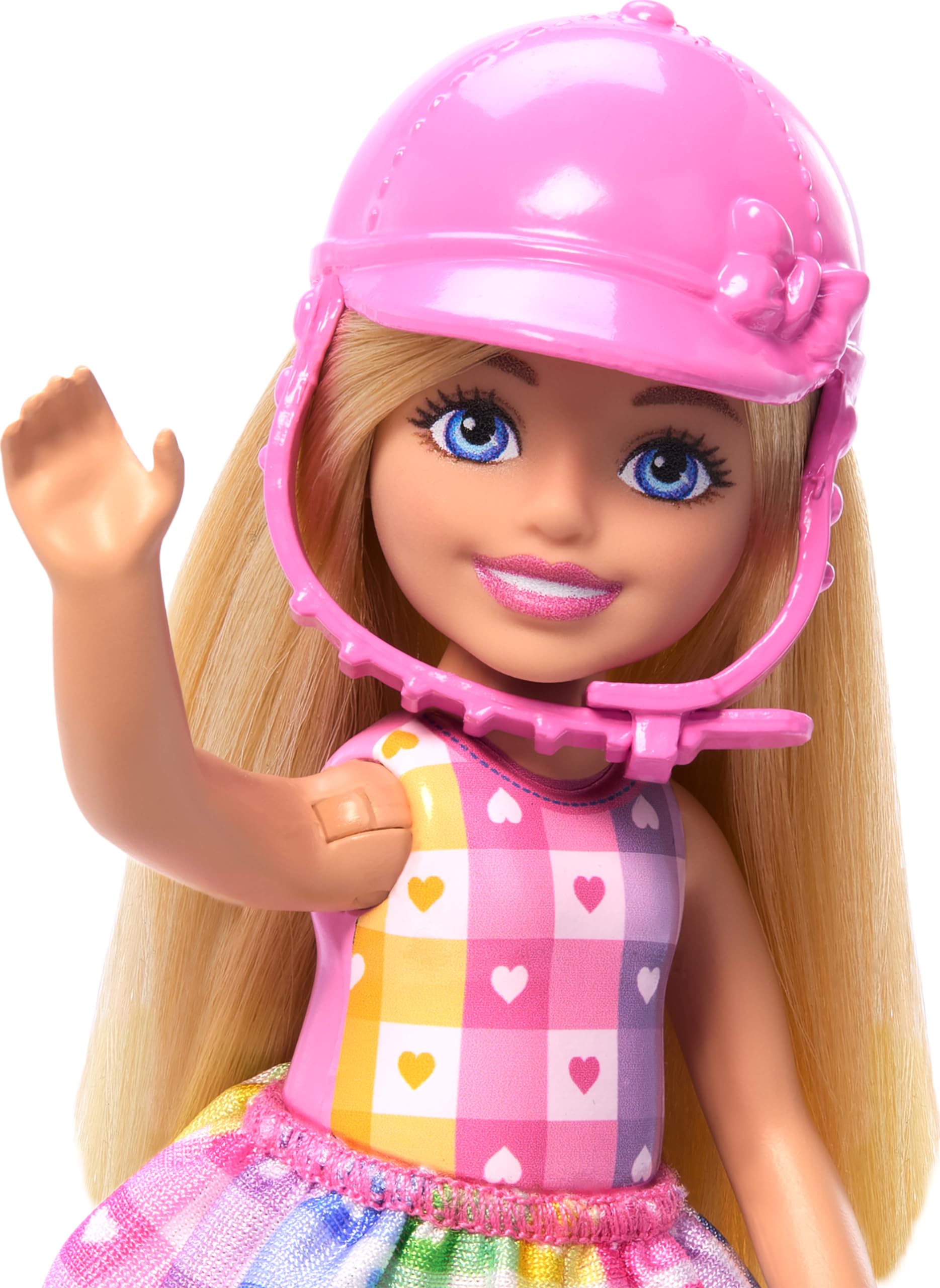 Barbie Set de Juego Chelsea Paseo en Pony para niñas de 3 años en adelante