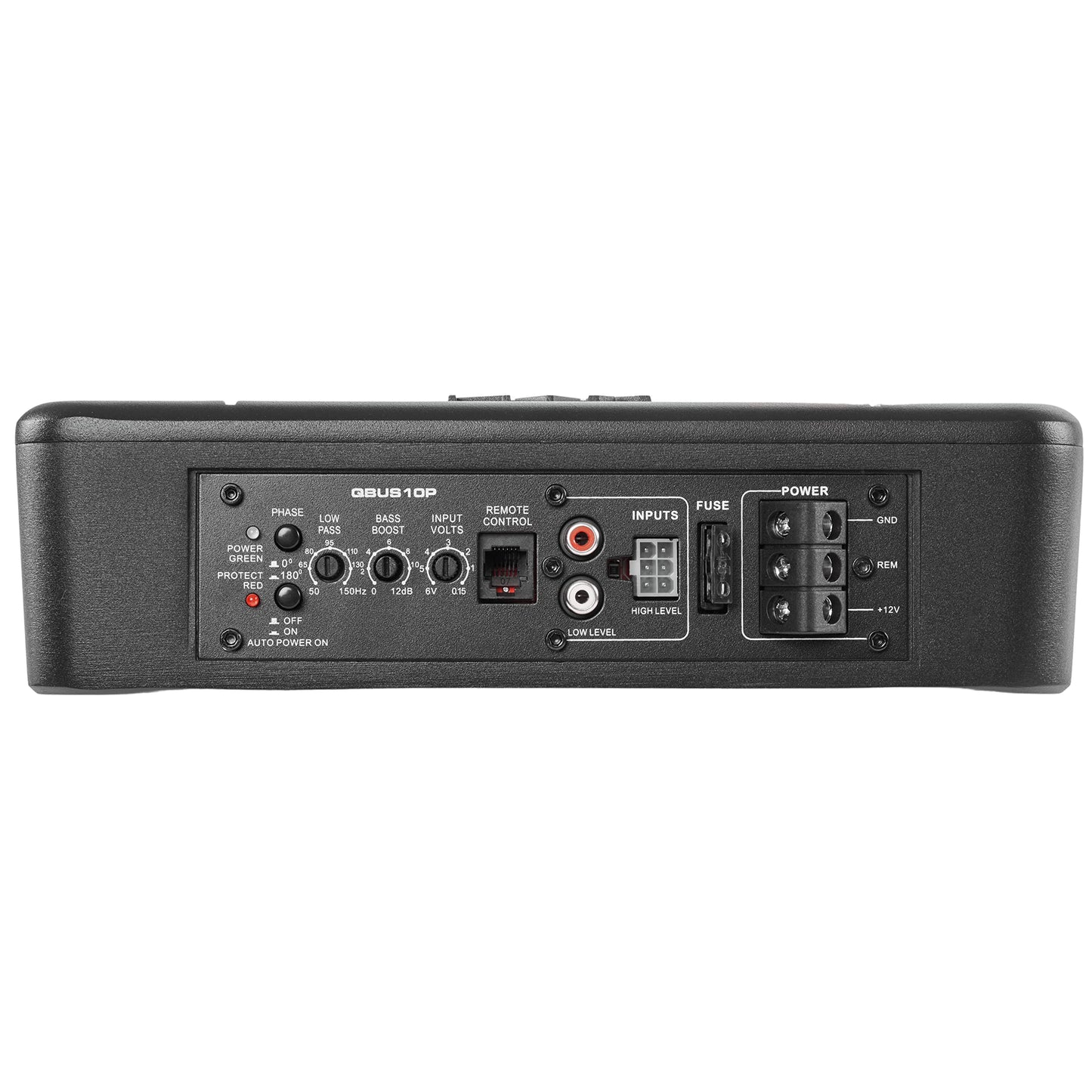 NVX Sistema de subwoofer universal amplificado y cargado de 10 pulgadas con puerto bajo asiento