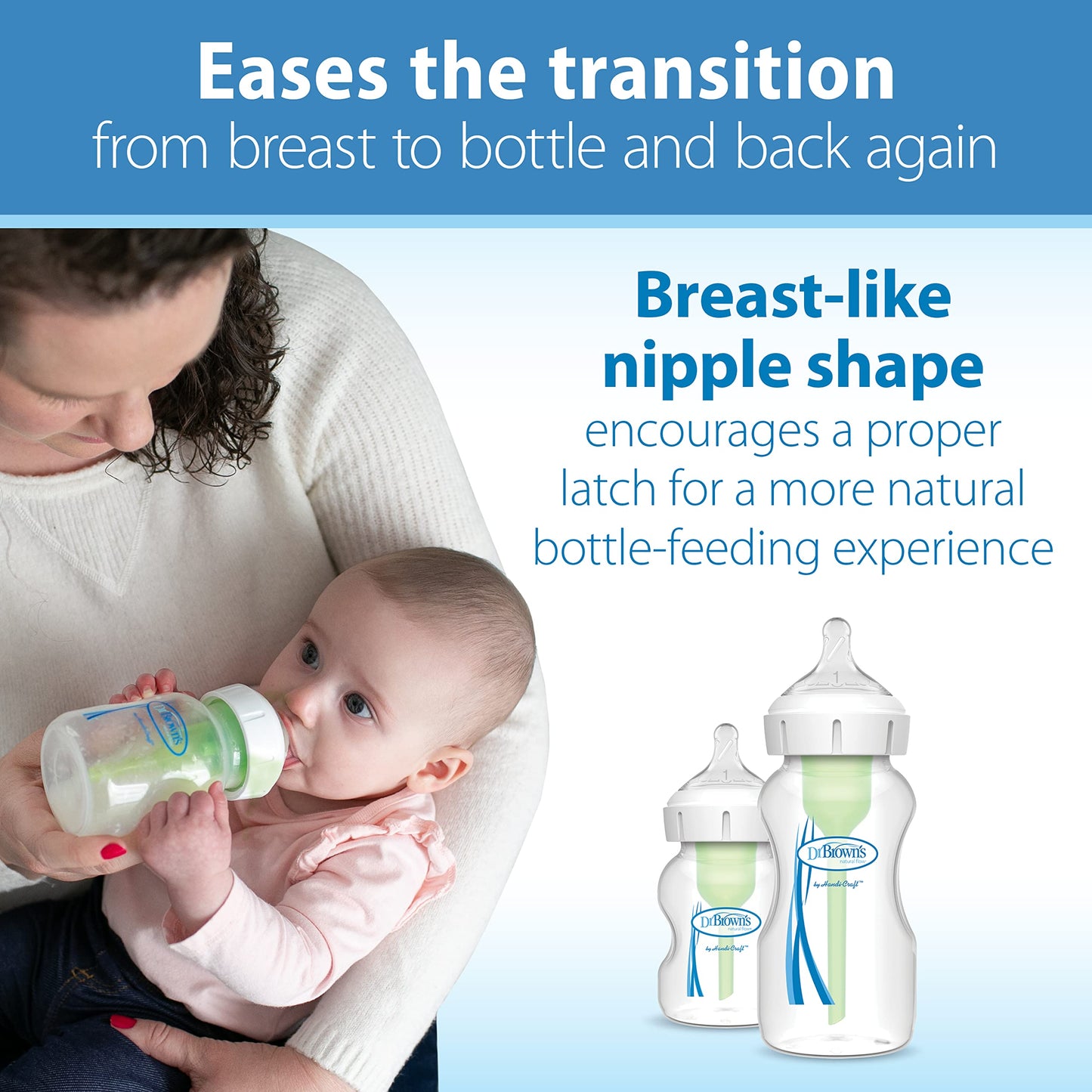 Dr. Brown's Natural Flow® Preemie Flow™ - Tetina de silicona para biberón, flujo más lento, 0 m+, 100% silicona, 6 unidades