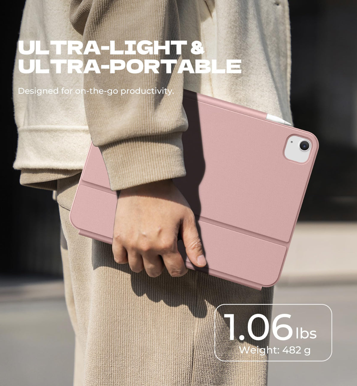 Funda Teclado Dexnor iPad Air 11 Pulgadas Ultraligera Magnética Desmontable