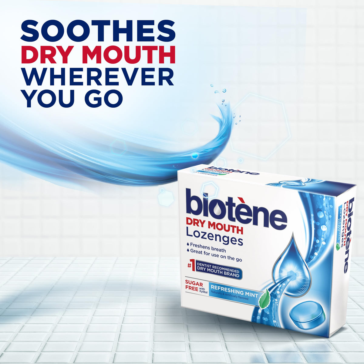 Pastillas Oral Biotene Menta Refrescante 27 Unidades