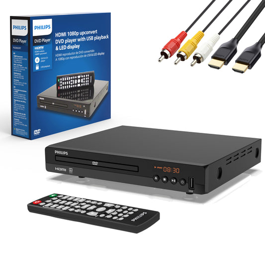 Reproductor de DVD Philips HDMI 1080P Todas las Regiones para TV Inteligente con Control Remoto