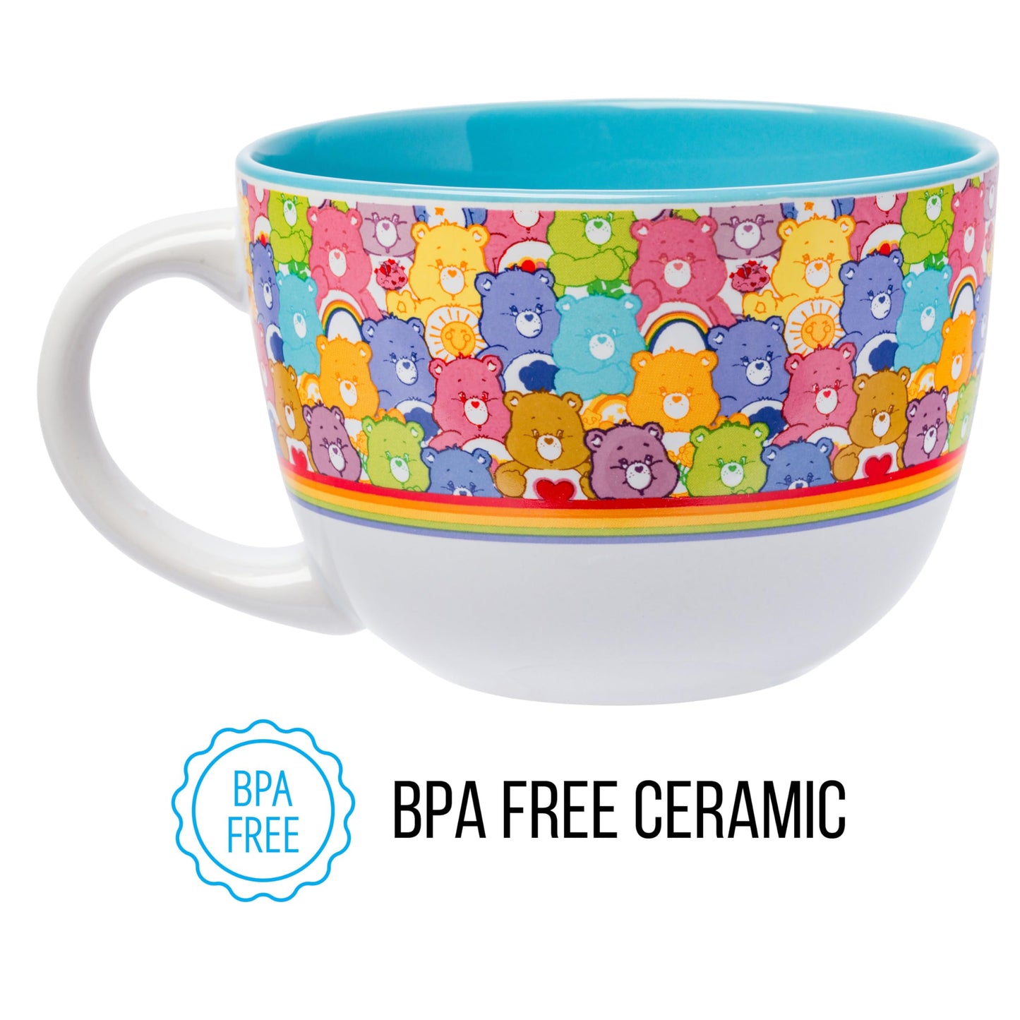 Taza de Sopa de Cerámica Silver Buffalo 24 Onzas Care Bears