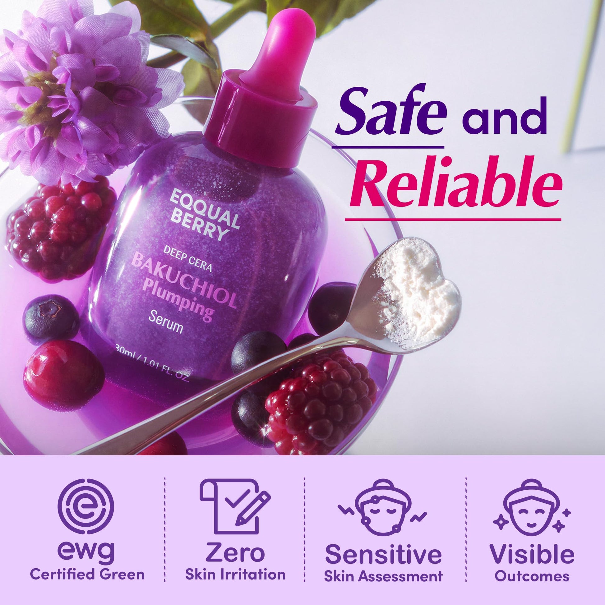 Suero reafirmante Bakuchiol: minimizador de poros y arrugas con bakuchiol | Alternativa al retinol para pieles sensibles | Mejora la firmeza y la elasticidad con ceramidas y péptidos, 1,01 oz/30 ml