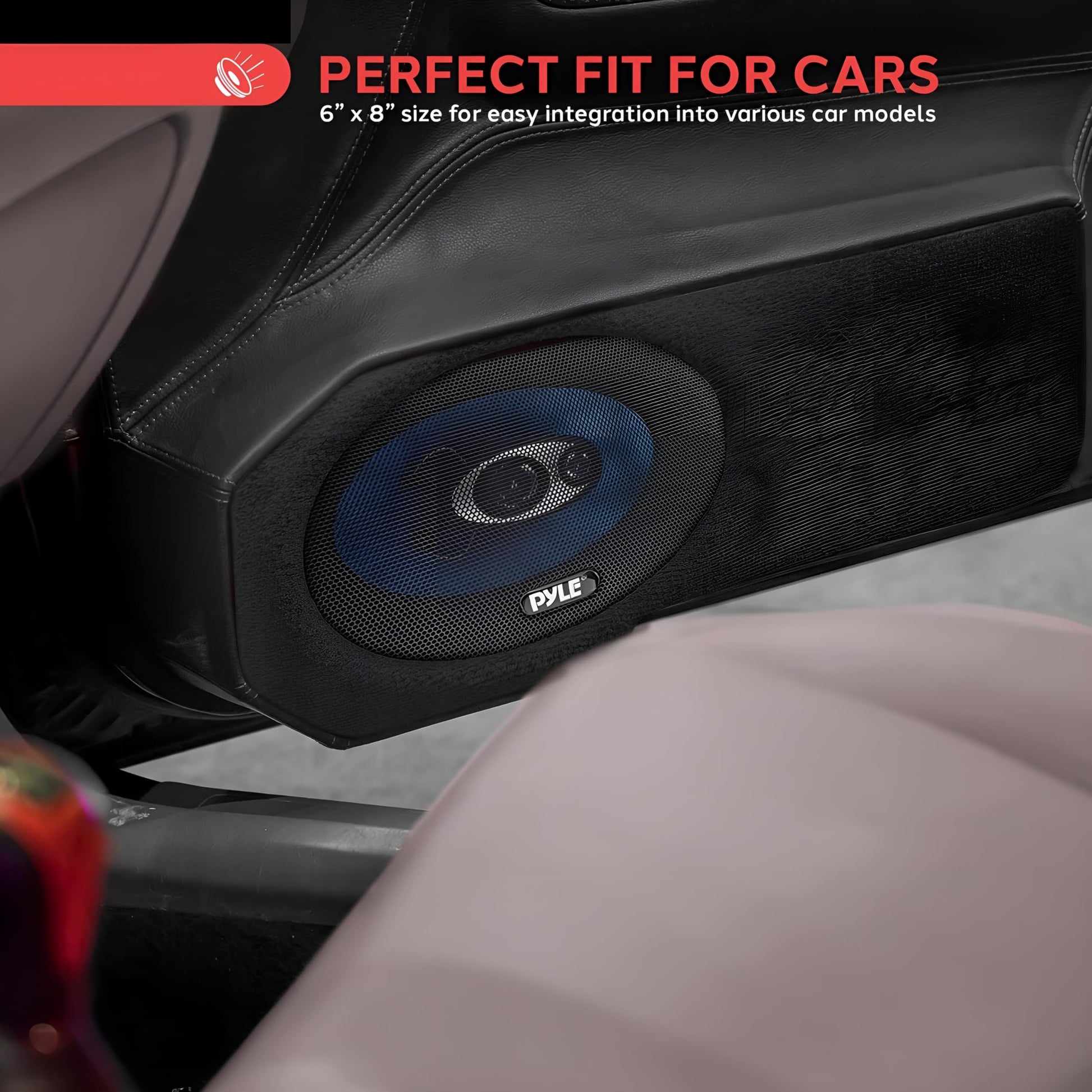 Bocinas para Coche Pyle Azul Cono de Poliuretano 4 Vías 400 Watts