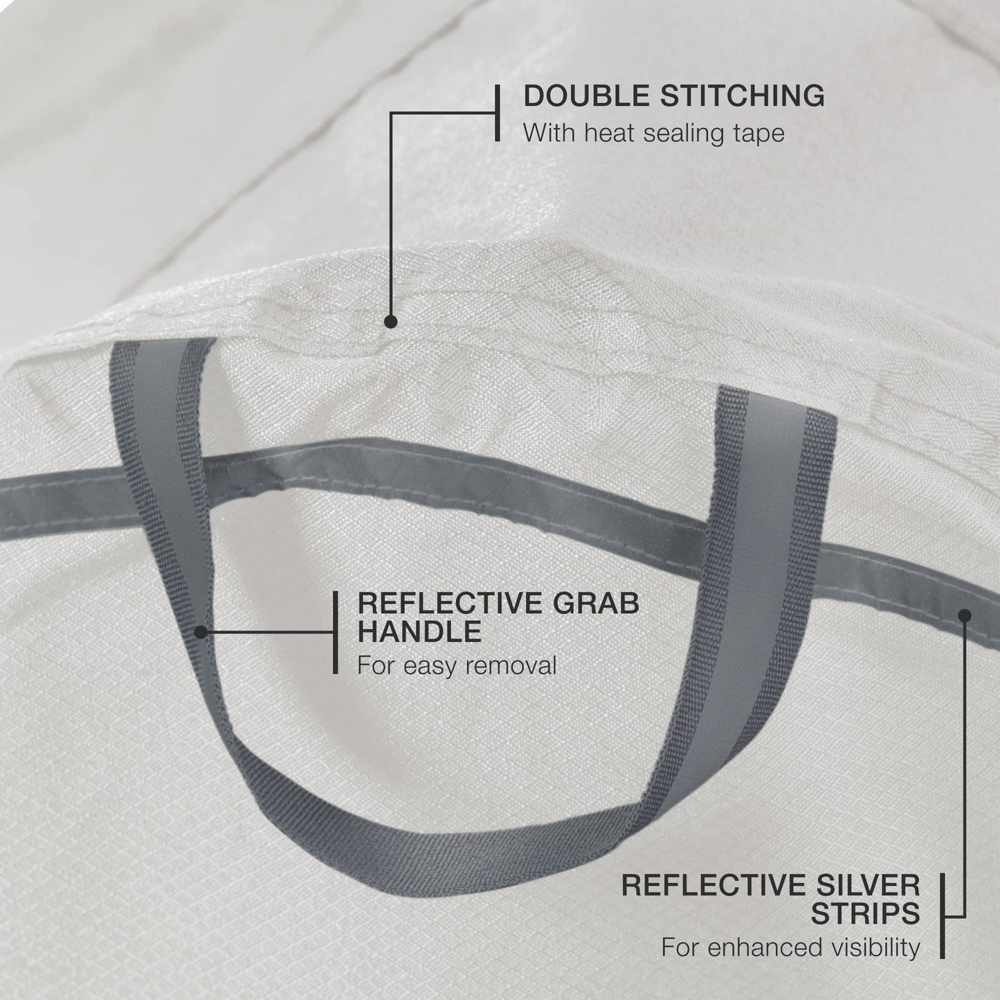 Funda de Bicicleta 300D Gris Talla XL