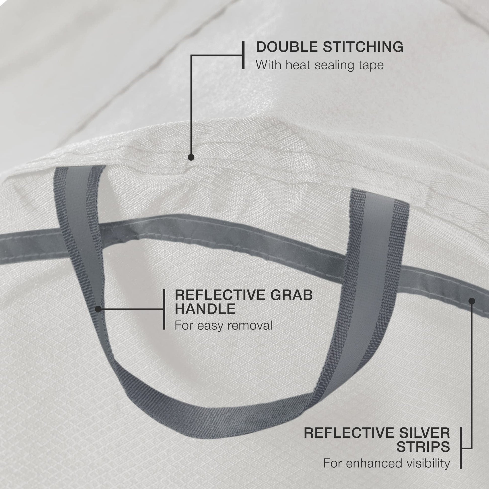 Funda de Bicicleta 300D Gris Talla XL