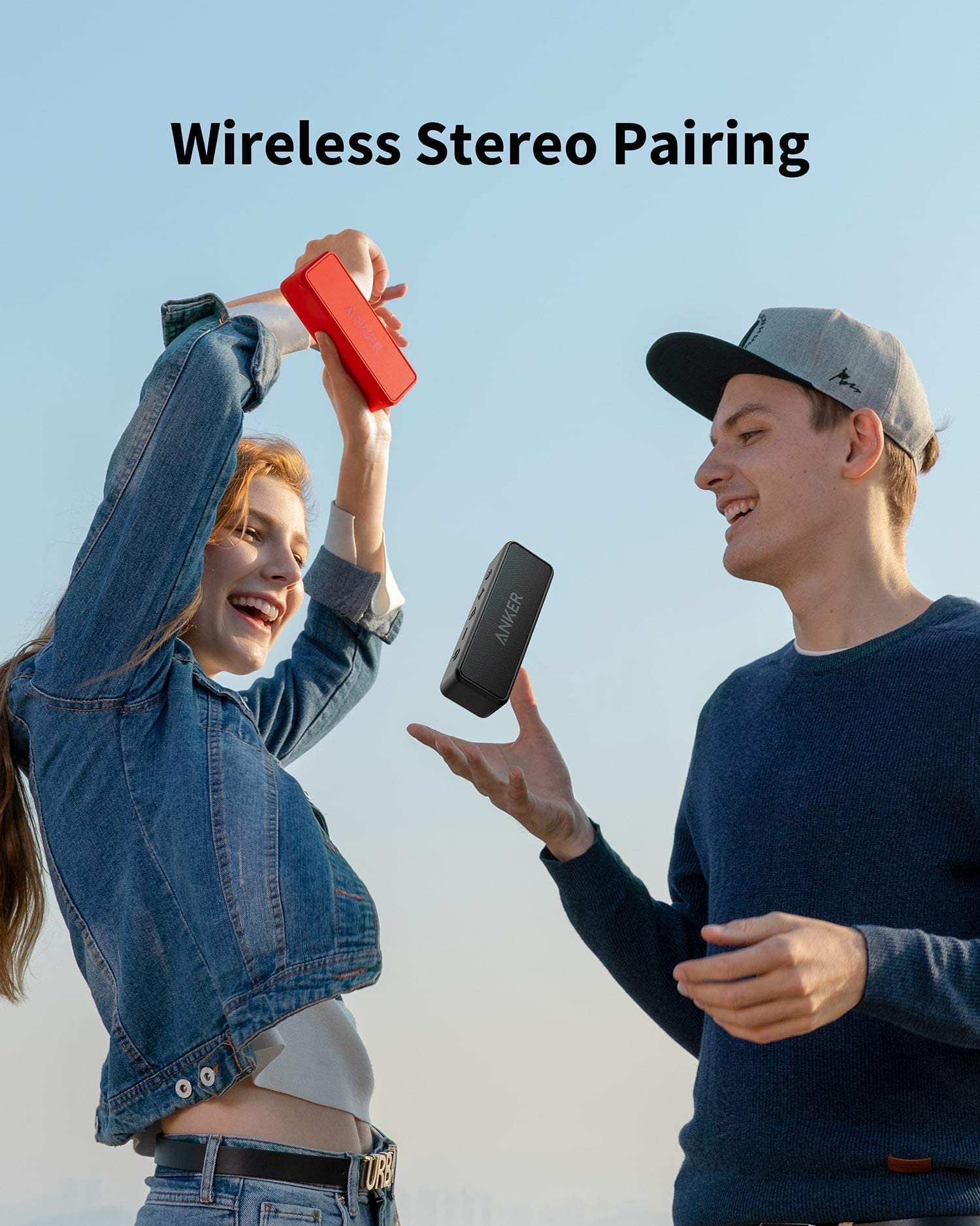 Soundcore Anker 2 Bocina Bluetooth Potente, batería de 24 Horas, protección contra el Agua IPX7, Graves enormes con Dos Controladores de Graves