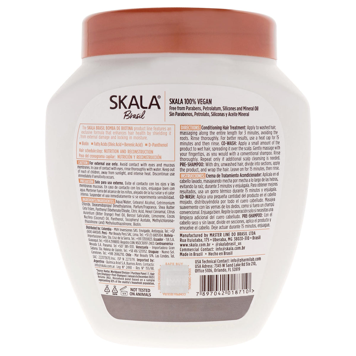 Crema de Tratamiento SKALA Bomba de Biotina Crecimiento 1 kg