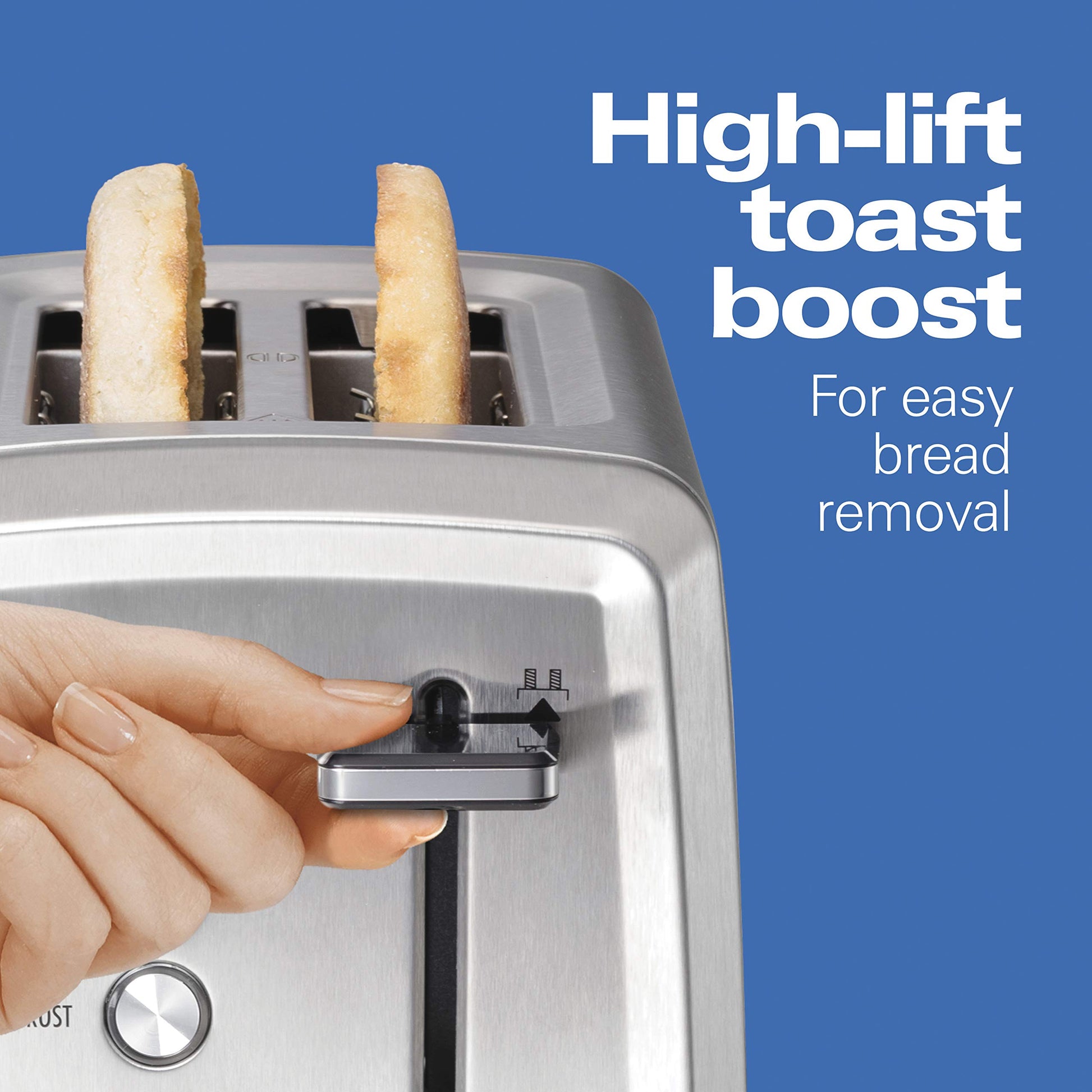 Hamilton Beach 22796 Digital 2 Slice Toaster with Bagel, Defrost & Cancel Settings Stainless Steel