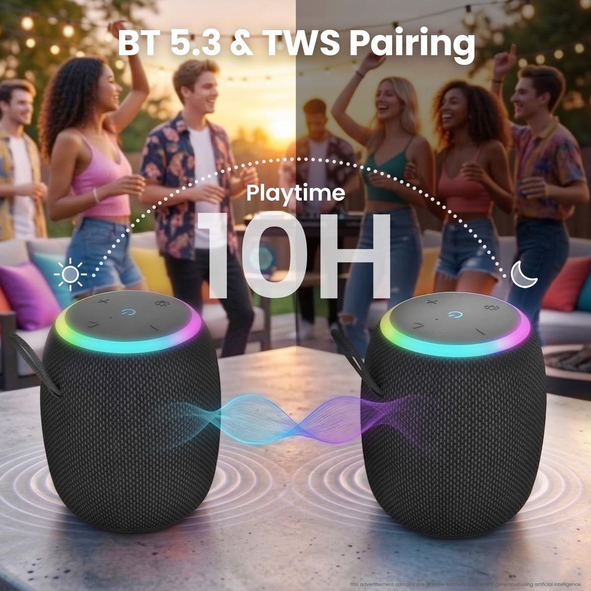 Altavoz Bluetooth Portátil GEARit Impermeable Pequeño Inalámbrico Mini