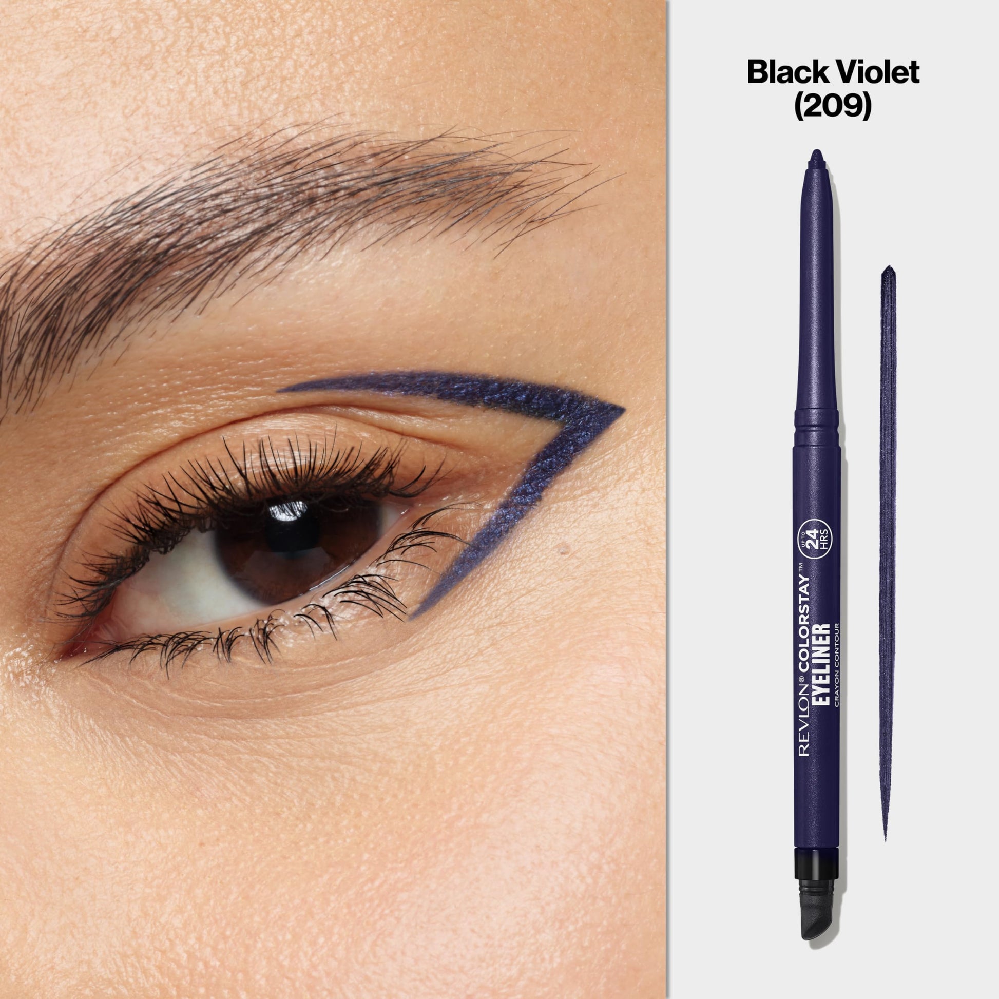 Revlon ColorStay Eyeliner Pencil, Black Violet