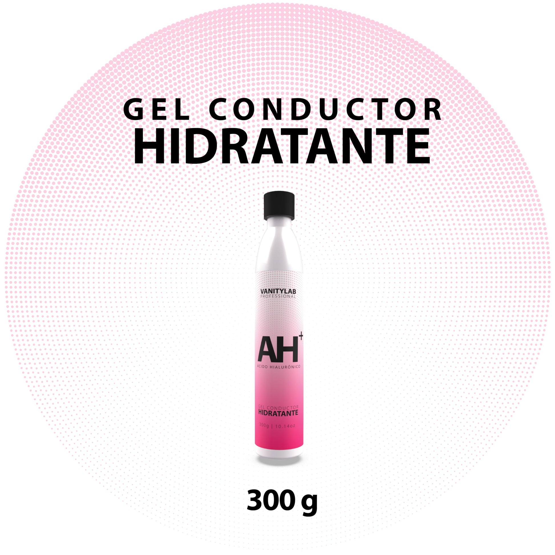 Gel Conductor Facial - Hidratación Profunda, Regenerativo, Efecto Lifting - Ideal para Radiofrecuencia, Microcorriente, Cavitación y Ultrasonido - Fórmula Ligera y No Pegajosa - 300g (ACIDO HIALURÓNICO)
