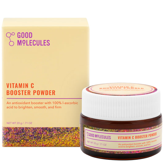 Vitamin C Booster Powder 20g - 100% Pure L-Ascorbic Acid Powder, Powerful Antioxidant for Firm, Smooth, Youthful Skin - Collagen Production, Anti-Aging, and Skin Repair