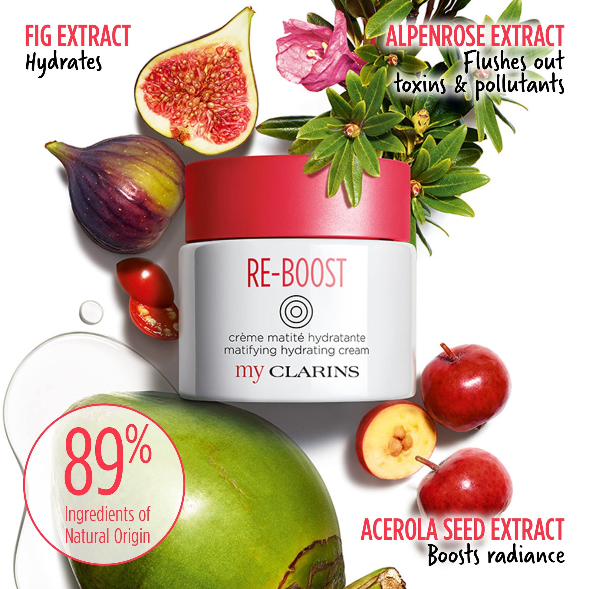 Clarins Crema Hidratante Reboost Matifying Hydrating Cream 50 ml
