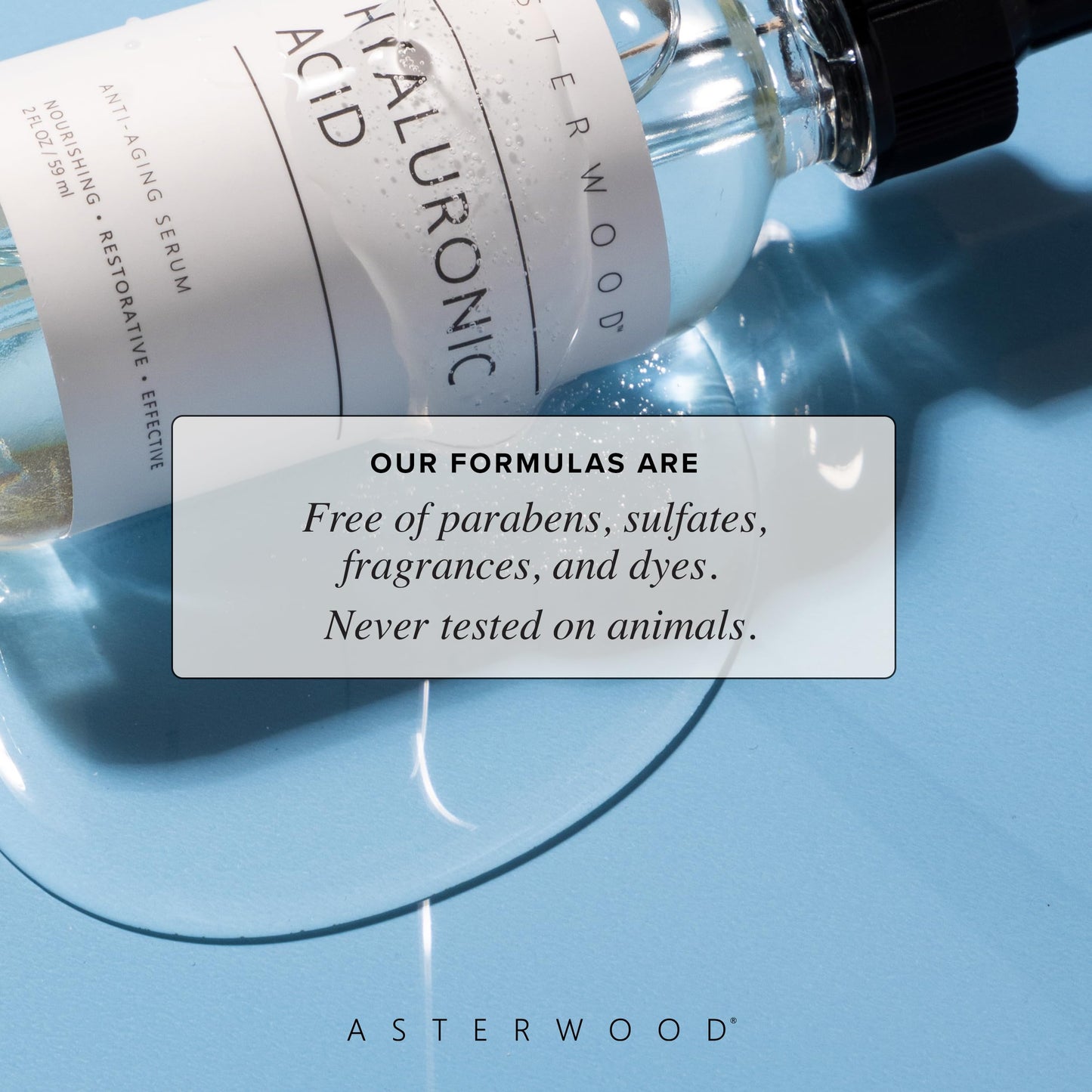Asterwood Naturals- Ácido Hialurónico Sérum 30 ml - Hidratante y Nutritivo
