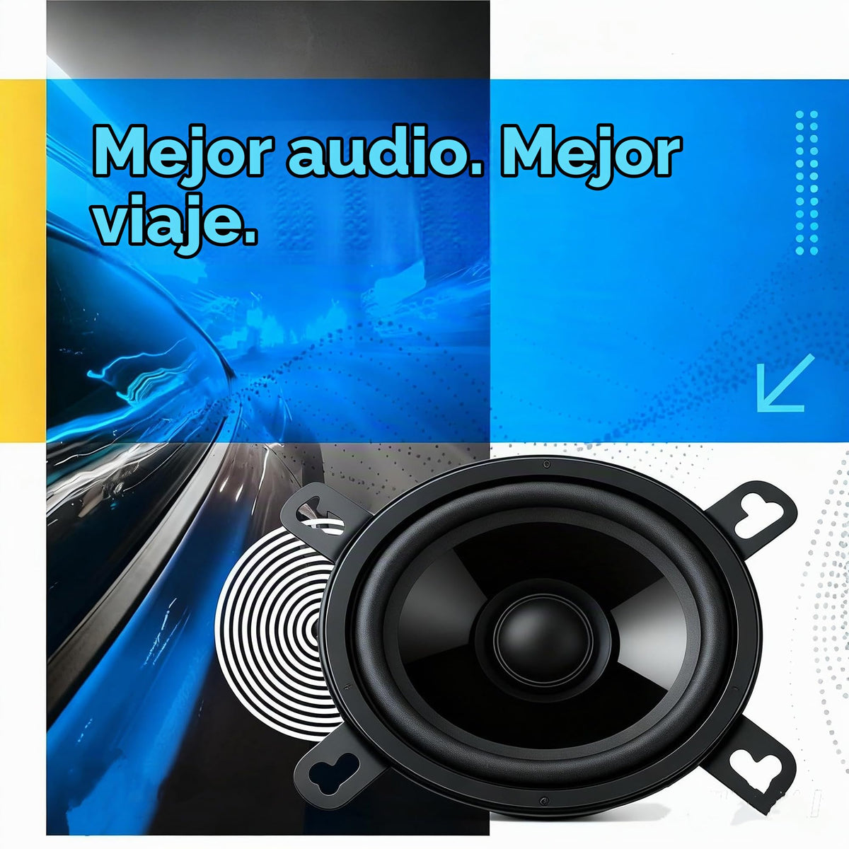 Altavoz Doble Cono SONDPEX Negro CS17507