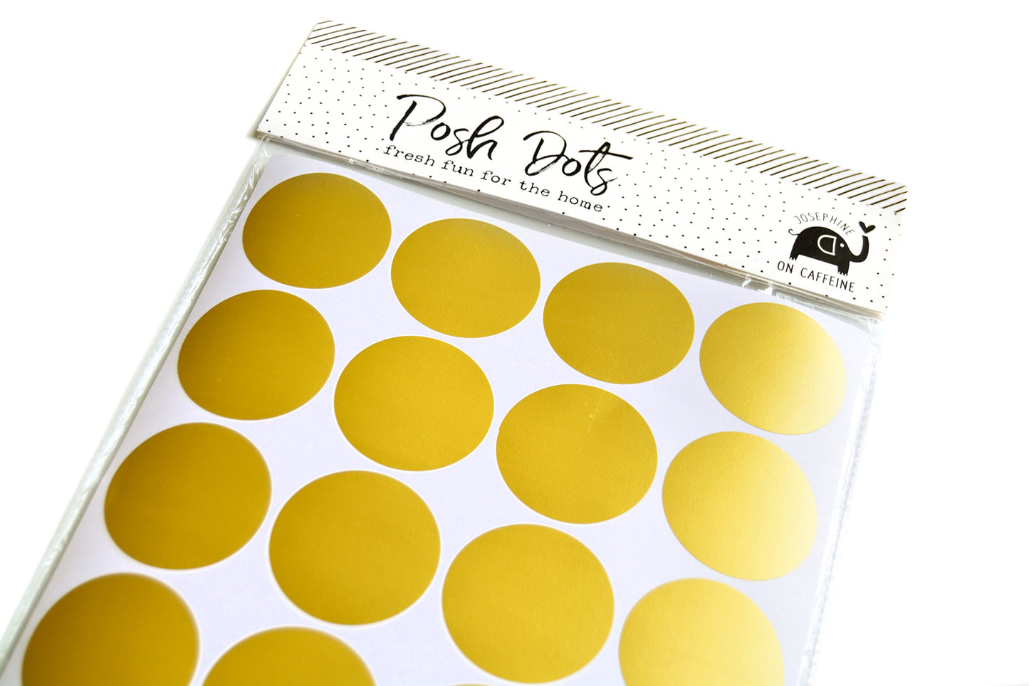 Posh Dots - Calcomanías de pared metálicas doradas para decoración festiva del bebé, guardería, habitación de los niños, linda y divertida (200 calcomanías) vinilo extraíble redondo de lunares, seguro