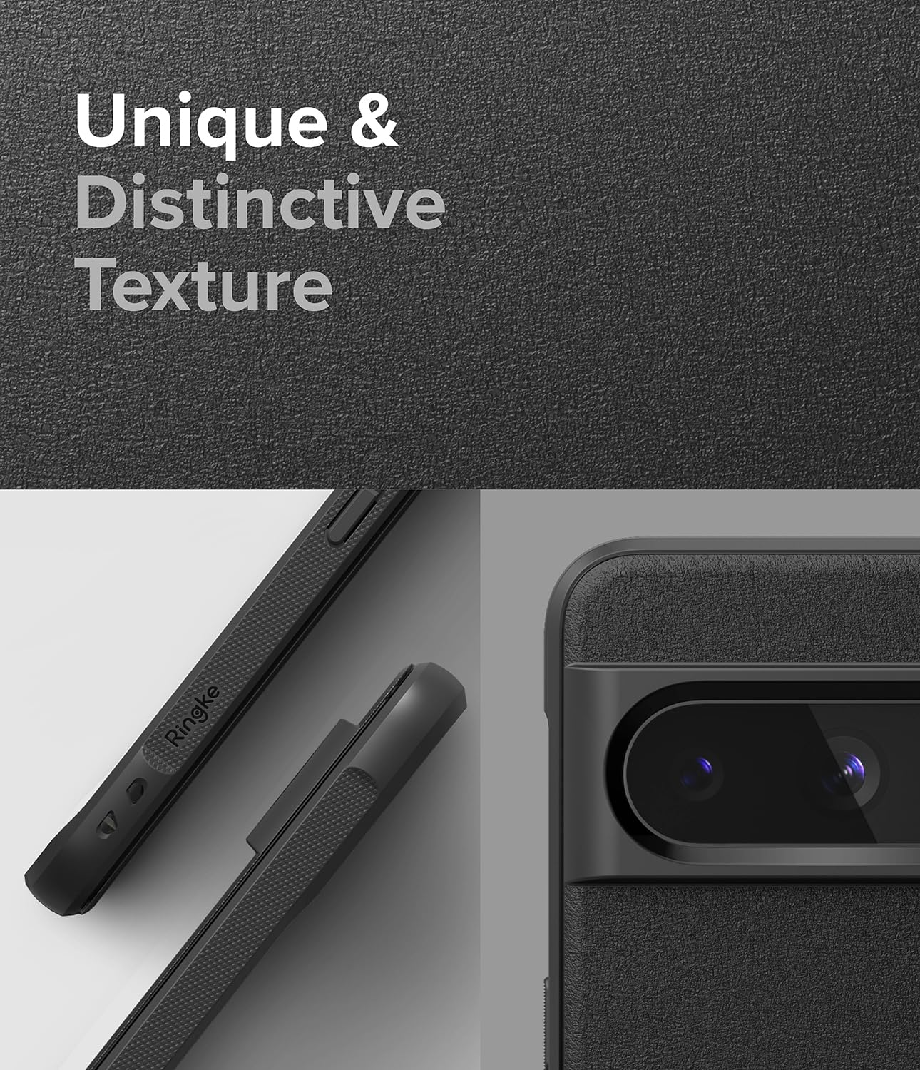 Funda Ringke Onyx Google Pixel 8 Pro 5G Negra Antideslizante con Protección Adicional