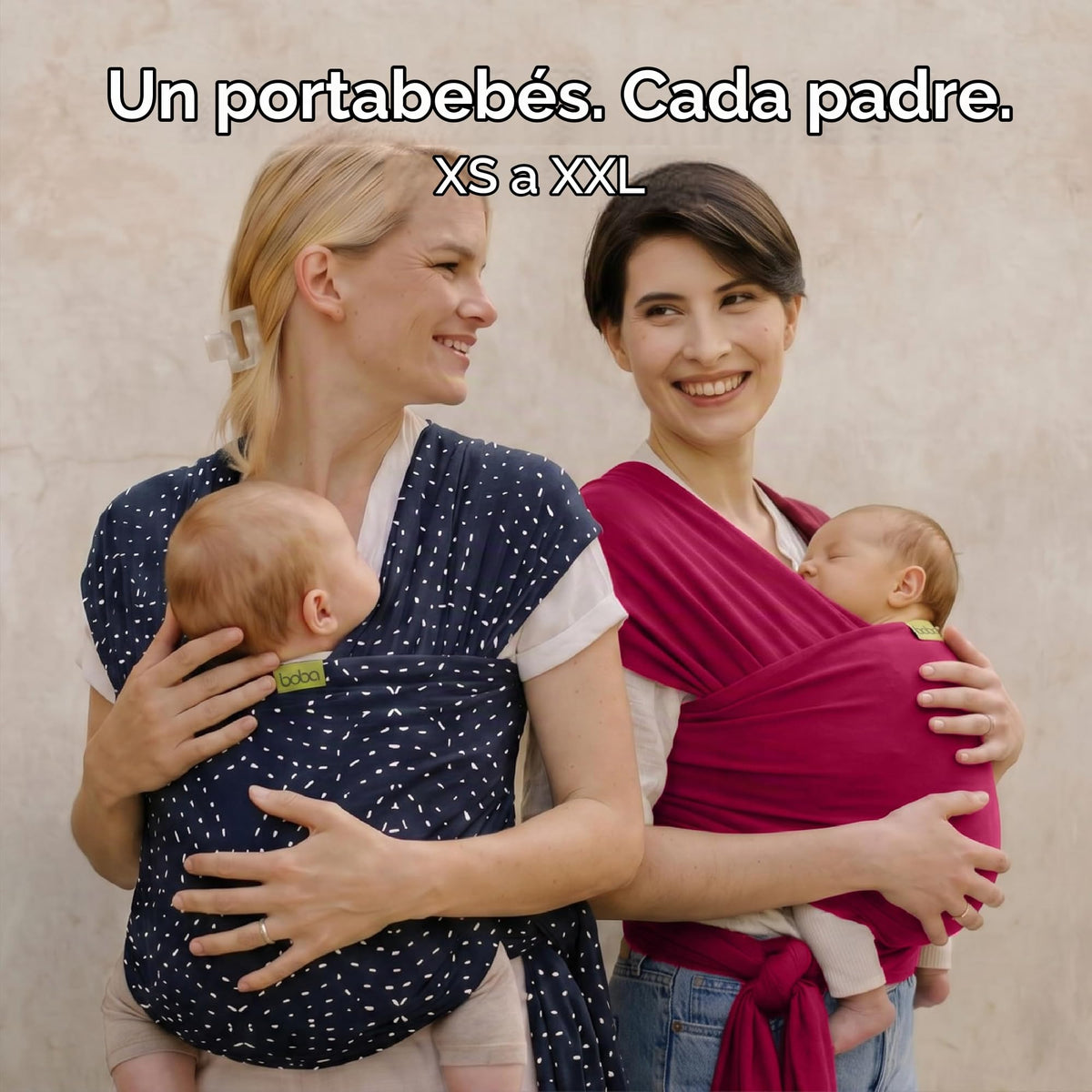 Boba Fular Elástico Portabebé Boba Wrap, para Bebés Recién Nacidos y Niños Hasta 16 Kg (Sangria)