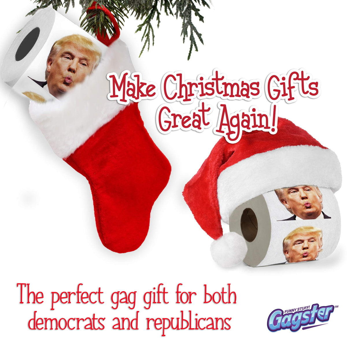 Papel Higiénico Donald Trump Imagen a Todo Color Regalo Político Divertido