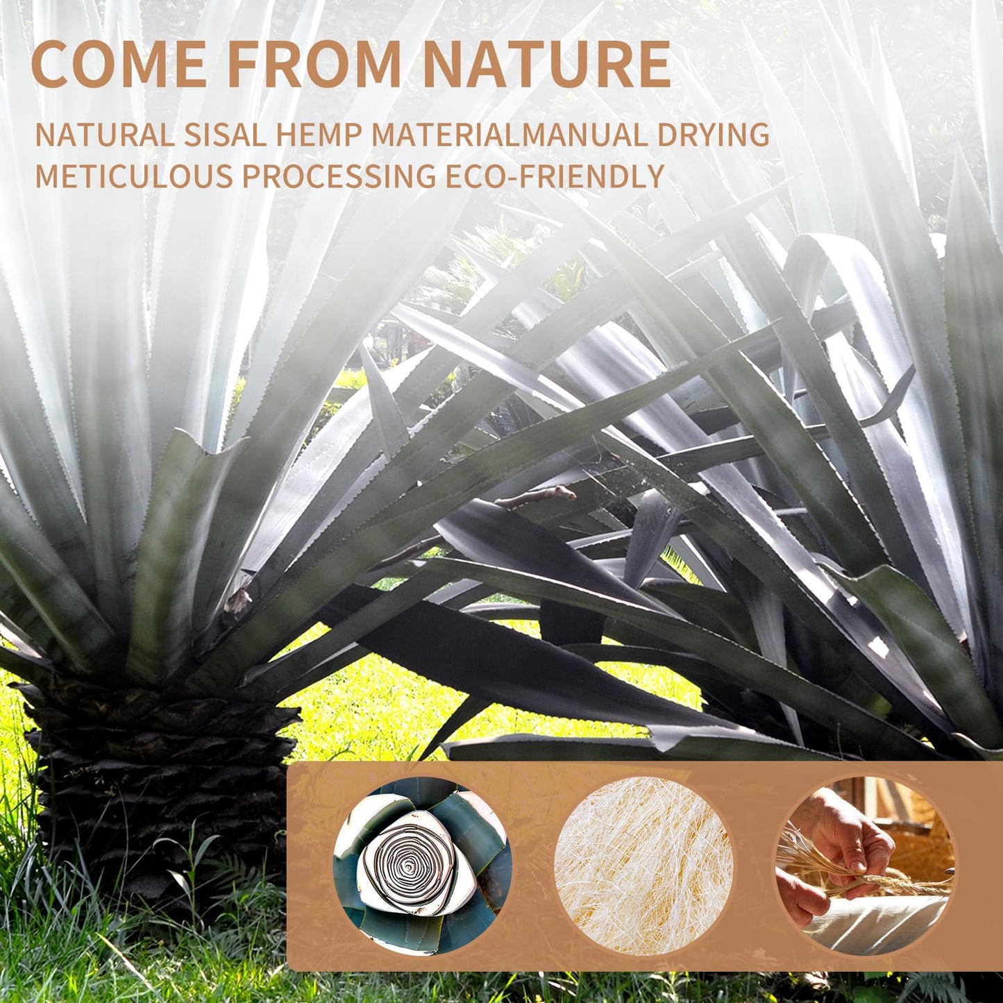 Cuerda de Sisal Natural TienYow 4mm 164 Pies para Reparación de Rascador para Gatos y DIY Árbol para Gatos