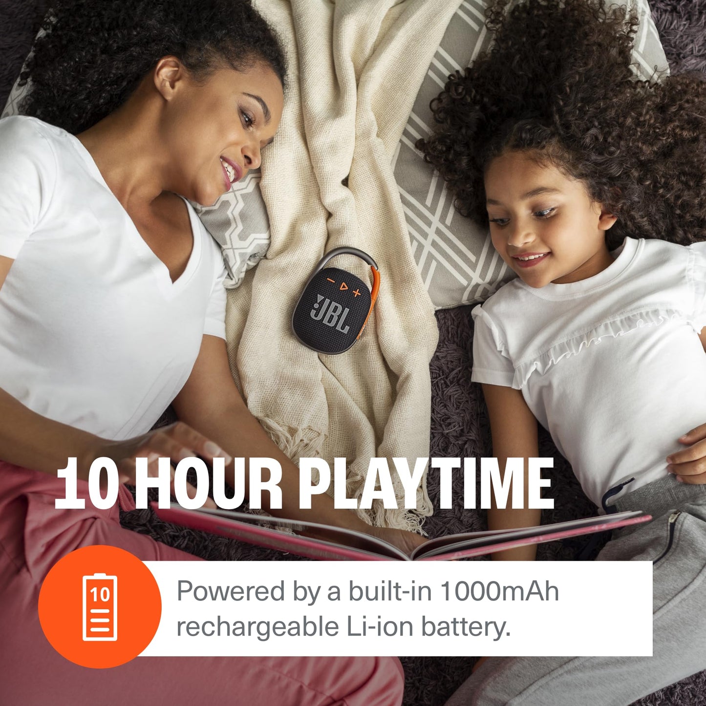 JBL Clip 4 Altavoz portátil con Bluetooth, batería integrada, función Impermeable y Resistente al Polvo - Negro (JBLCLIP4BLKAM) (Reacondicionado)