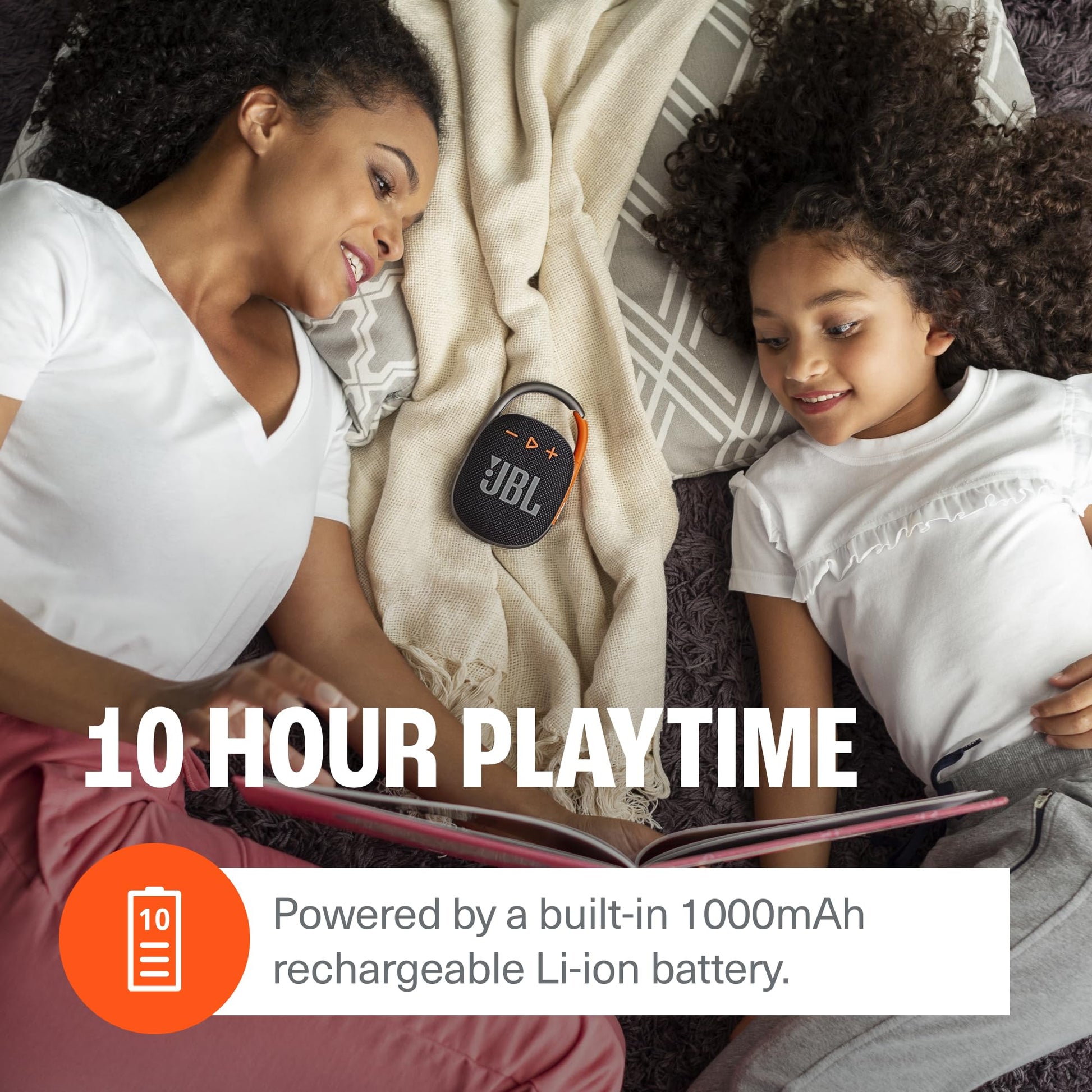 JBL Clip 4 Altavoz portátil con Bluetooth, batería integrada, función Impermeable y Resistente al Polvo - Negro (JBLCLIP4BLKAM) (Reacondicionado)